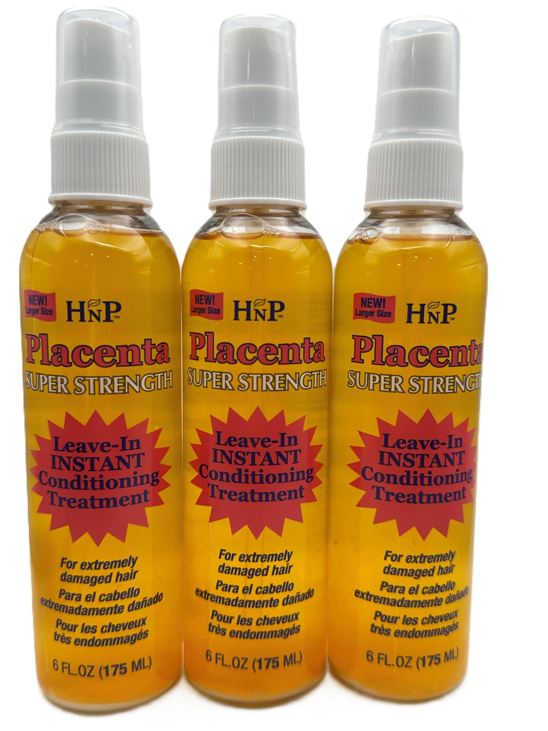 Placenta Leave-In Conditioning Treatment Super Strength 5 Ounce (145ml) (3 Pack)