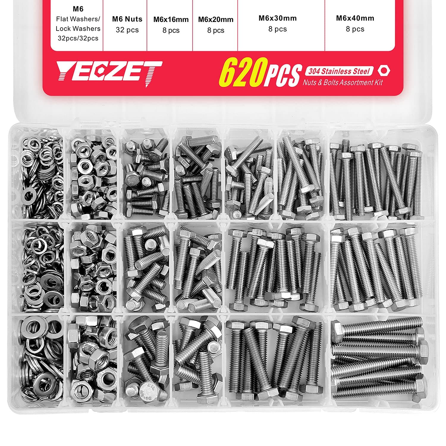 M4 M5 M6 Bolts and Nuts Kit