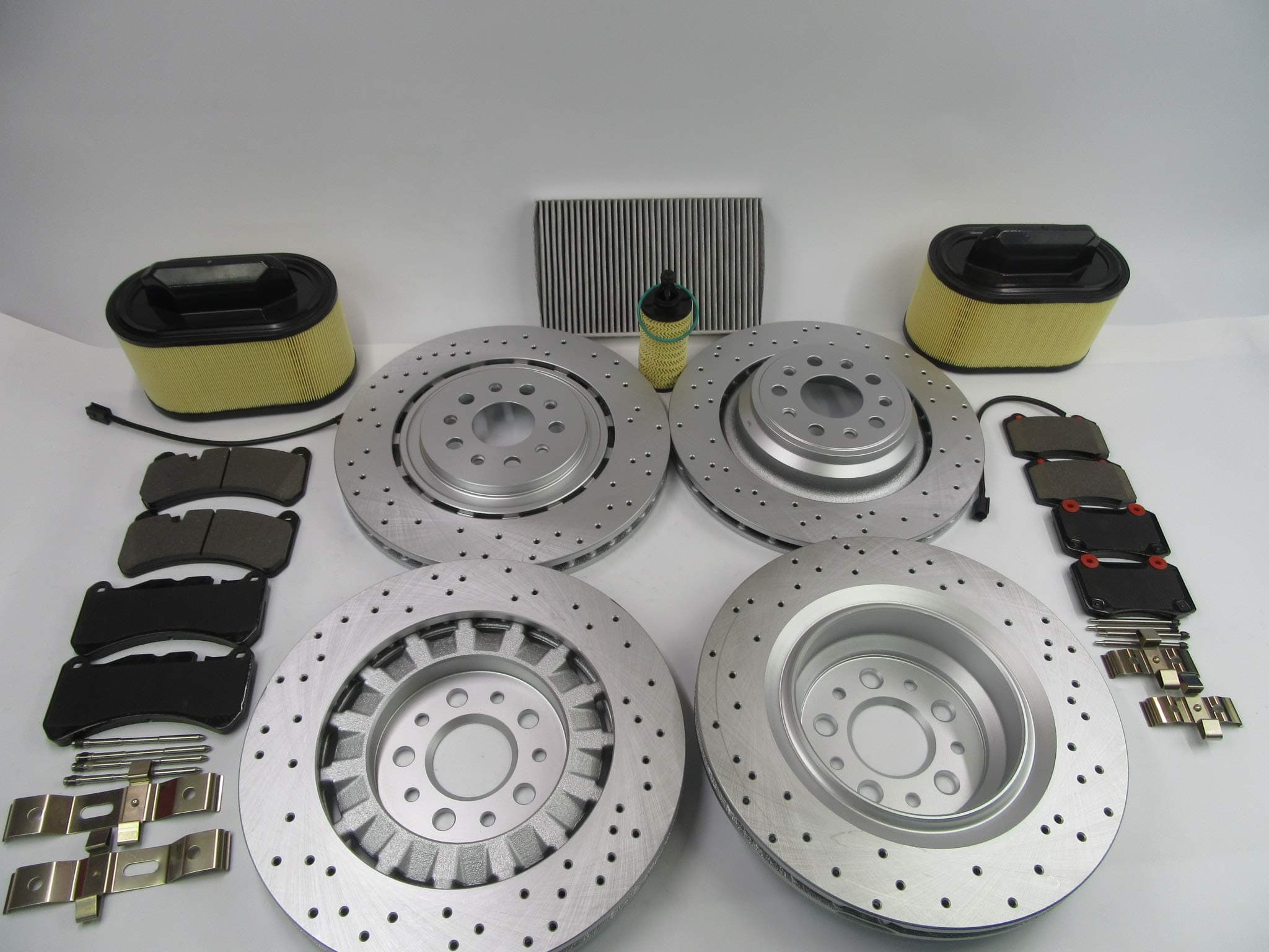 - replacement front rear brake pads & rotors + 4 FILTERS for Maserati Ghibli Quattroporte 14-16#521