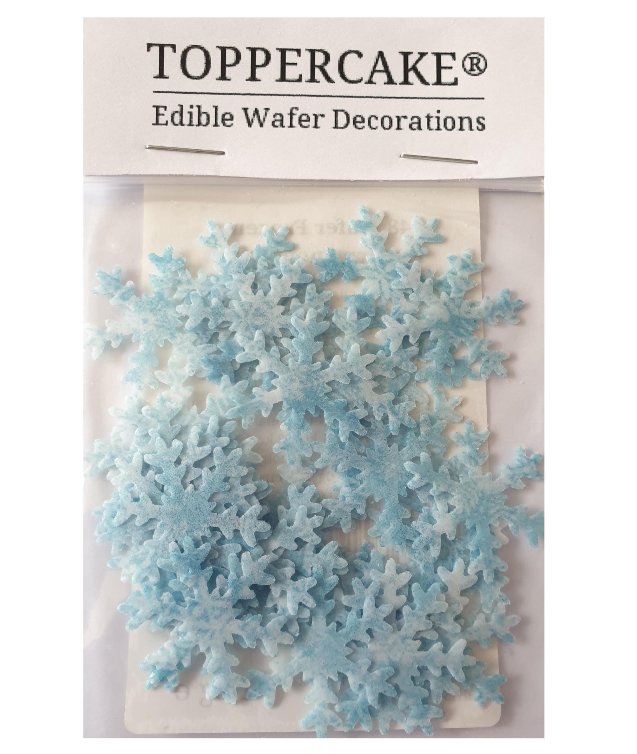 Toppercake Edible Wafer Paper Frozen Snowflake Cake Decorations