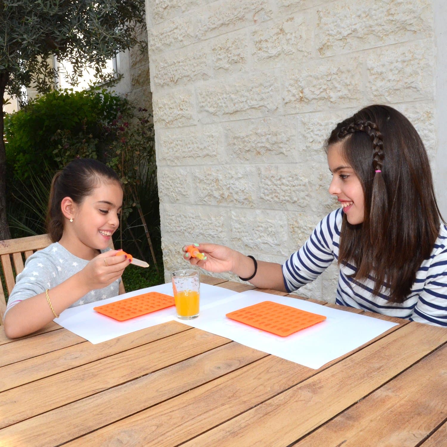 Unique Kit Gummy Bear Mold, 2 Pack ,Makes 100 Bears, Tough Silicone Includes 2 Dropper, 4 MEASURING SPOONS BONUS, Recipe PDF. Candy Mold Perfect For Making Hard Candy, Chocolate, Jelly Bears and more