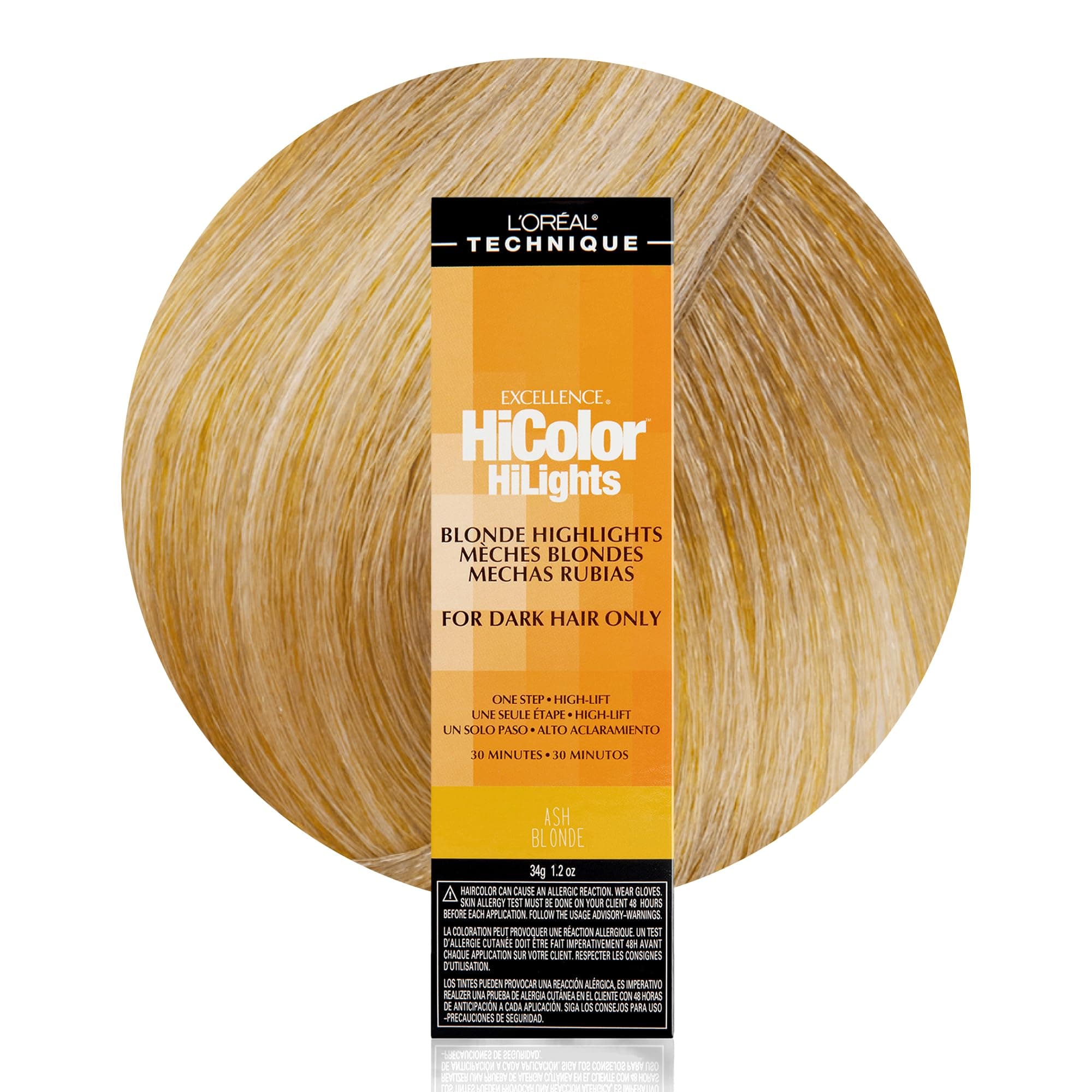 L'OREAL TECHNIQUE Paris Store Excellence Hicolor, Blond/Ash Highlights, 1.2oz