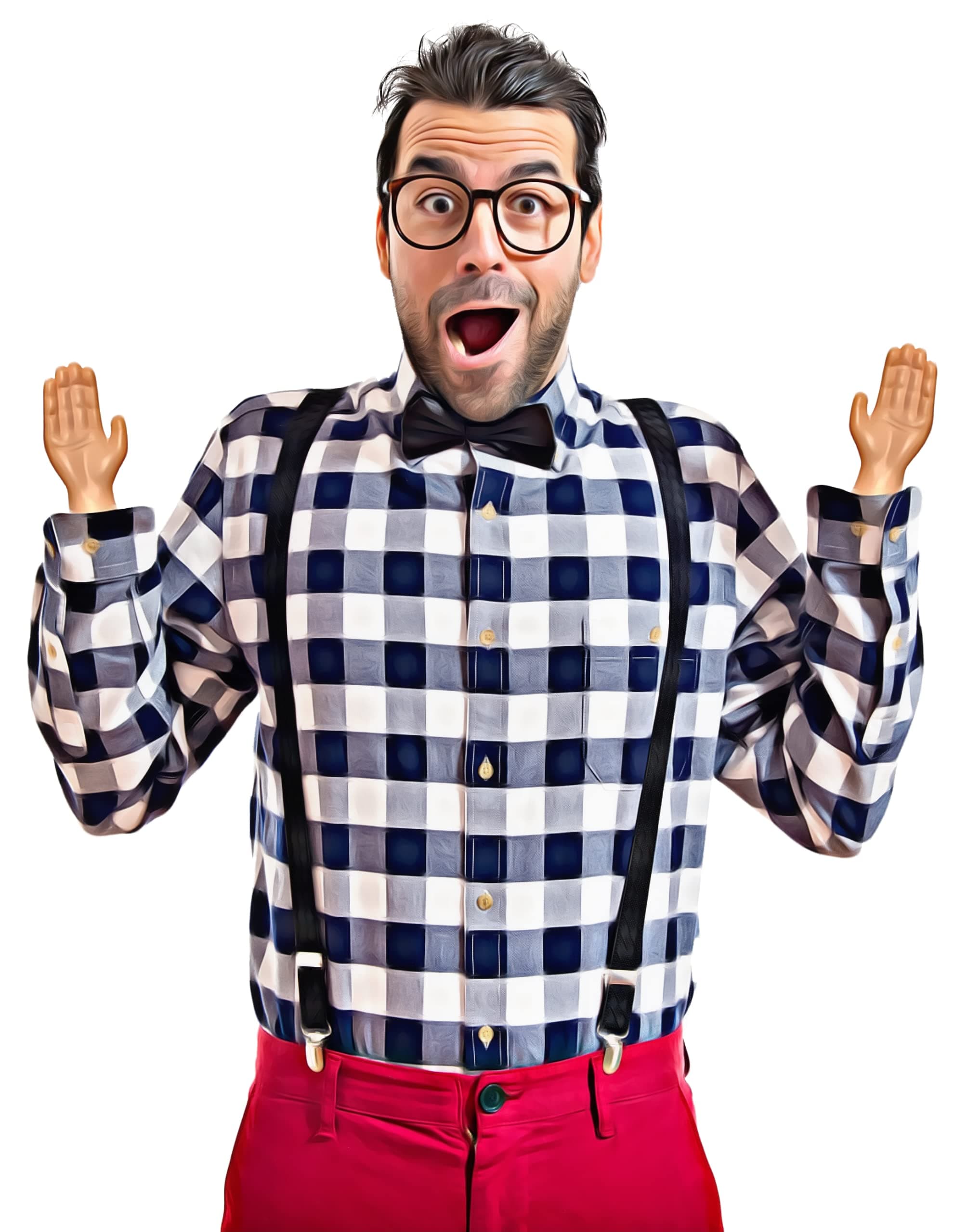 DR DINGUS Tiny Hands (1 Pair - Original) - Original Little Small Mini Hand Stick Puppet - Make Anyone Laugh - Pocket Sized Hilarity and Big Laughs - TikTok Famous - Friend & Family Fun