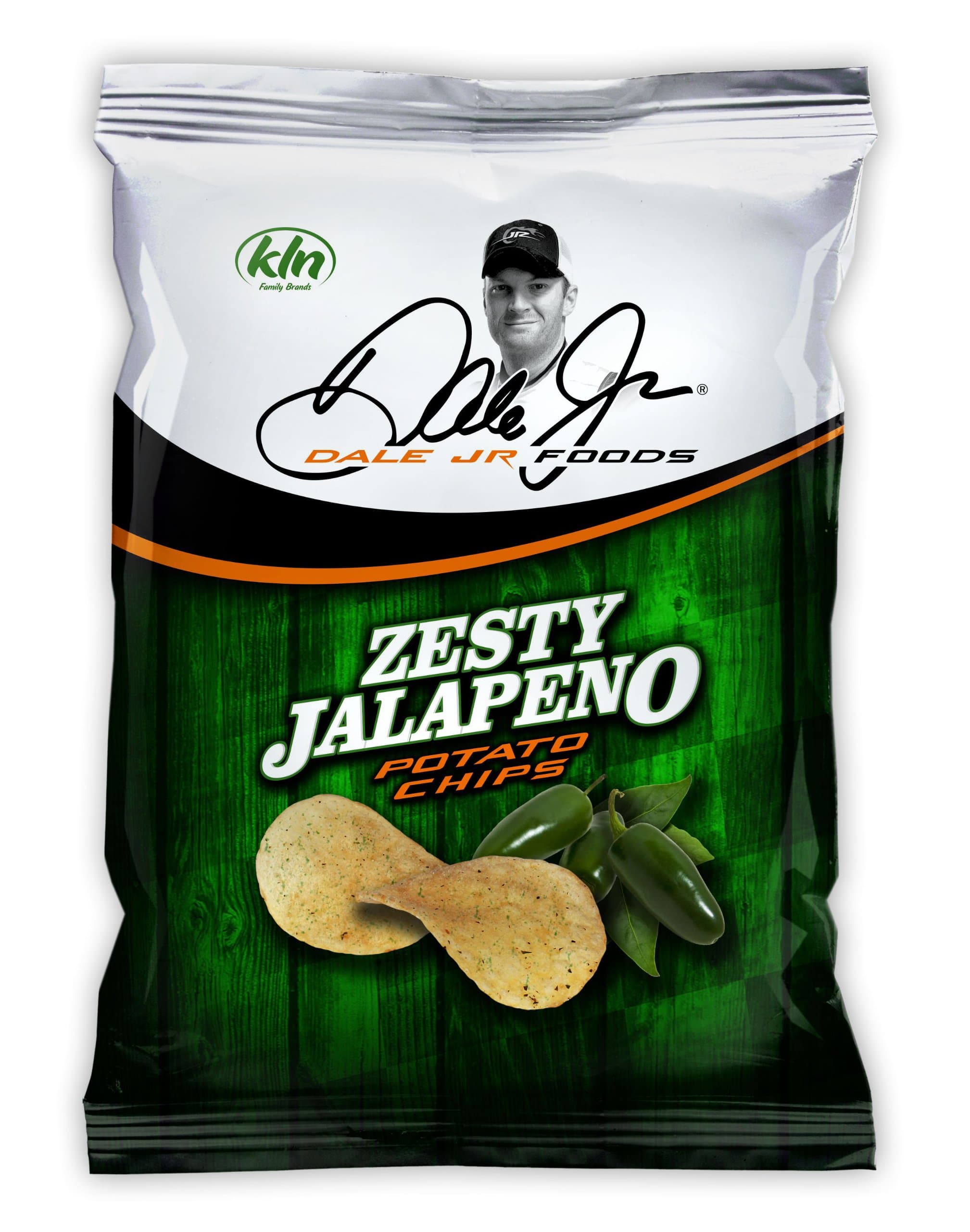 Dale Jr Foods Zesty Jalapeno Potato Chips, 3 Ounce (Pack of 14)