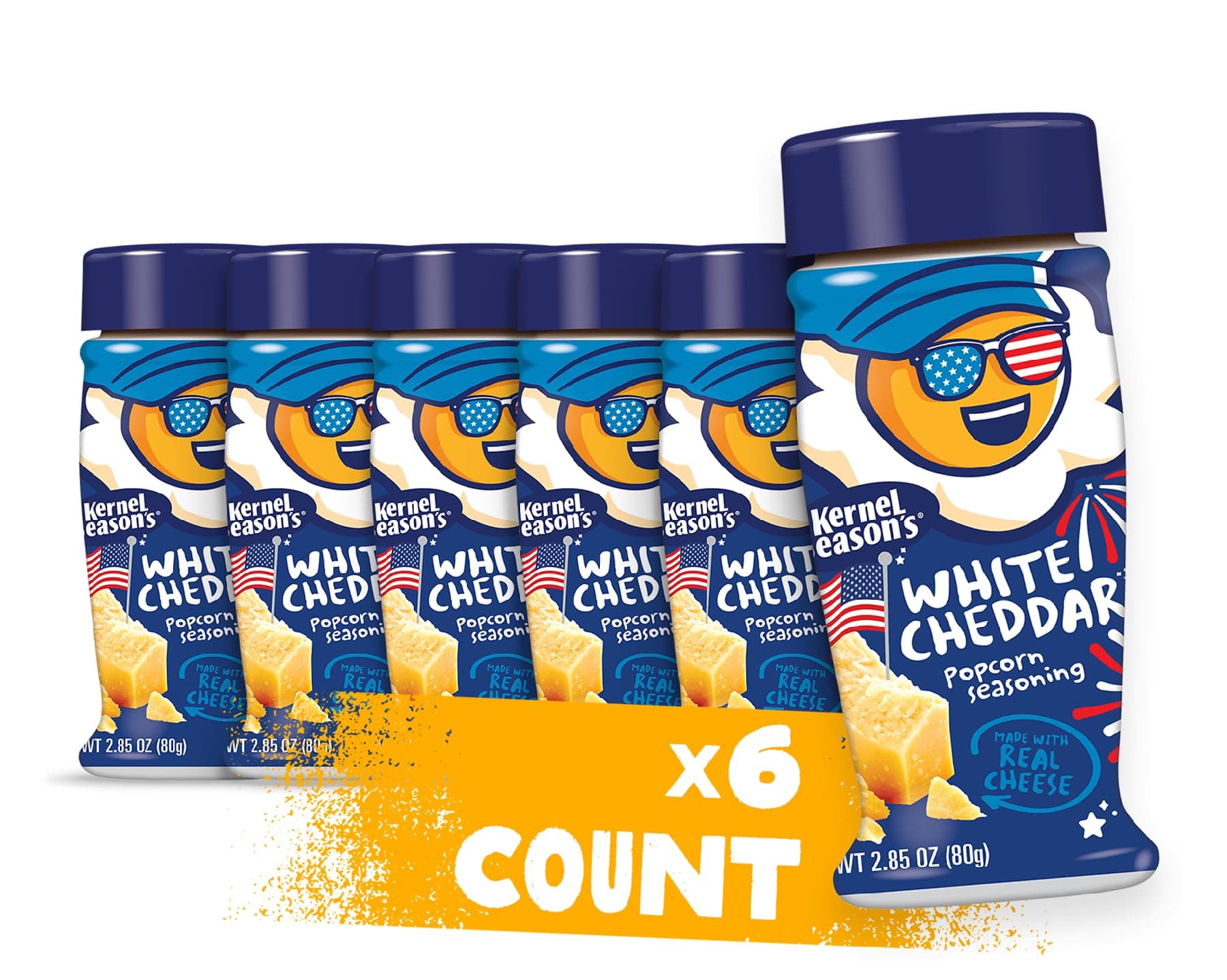 Popcorn Seasoning, White Cheddar, 2.85 Ounce (Pack of 6)