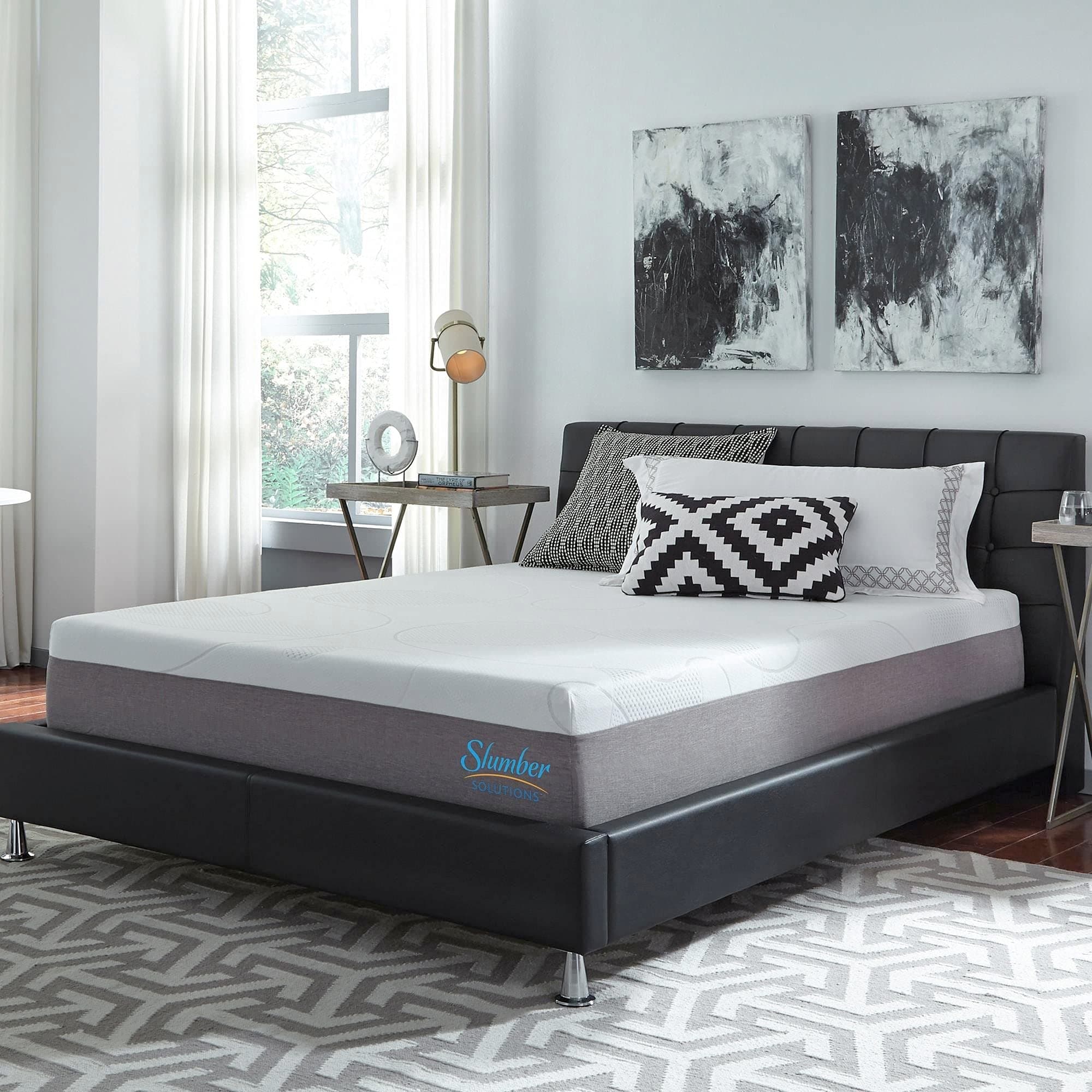 Slumber Solutions 12-inch Gel Memory Foam Choose Your Comfort Mattress Firm Queen