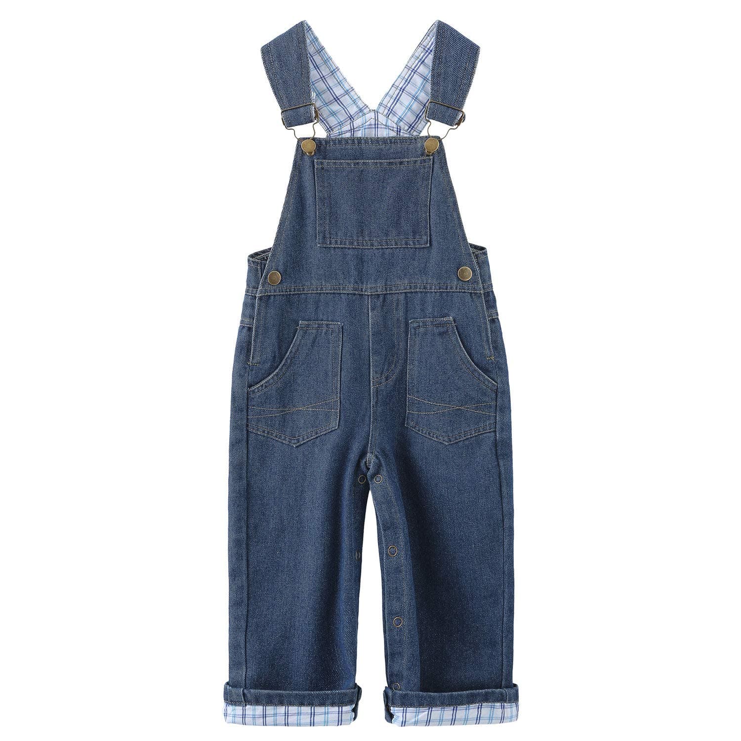 Baby Boys' Denim Bib Overall, Jeans Overalls for Toddler, Size 2T