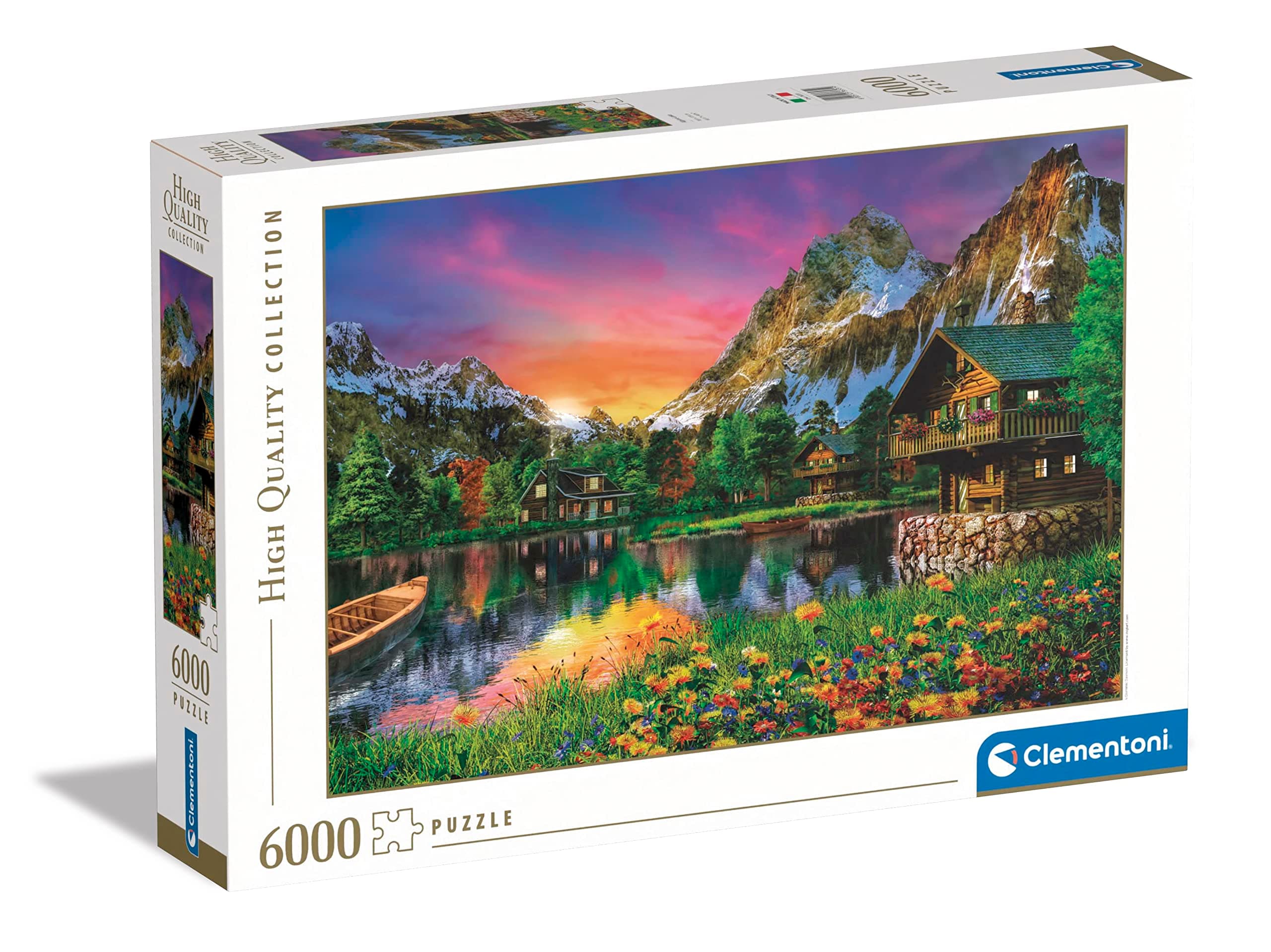 Clementoni 36531 Collection Alpine Lake 6000 Pieces, Jigsaw Puzzle for Adults-Made in Italy, Multi-Coloured