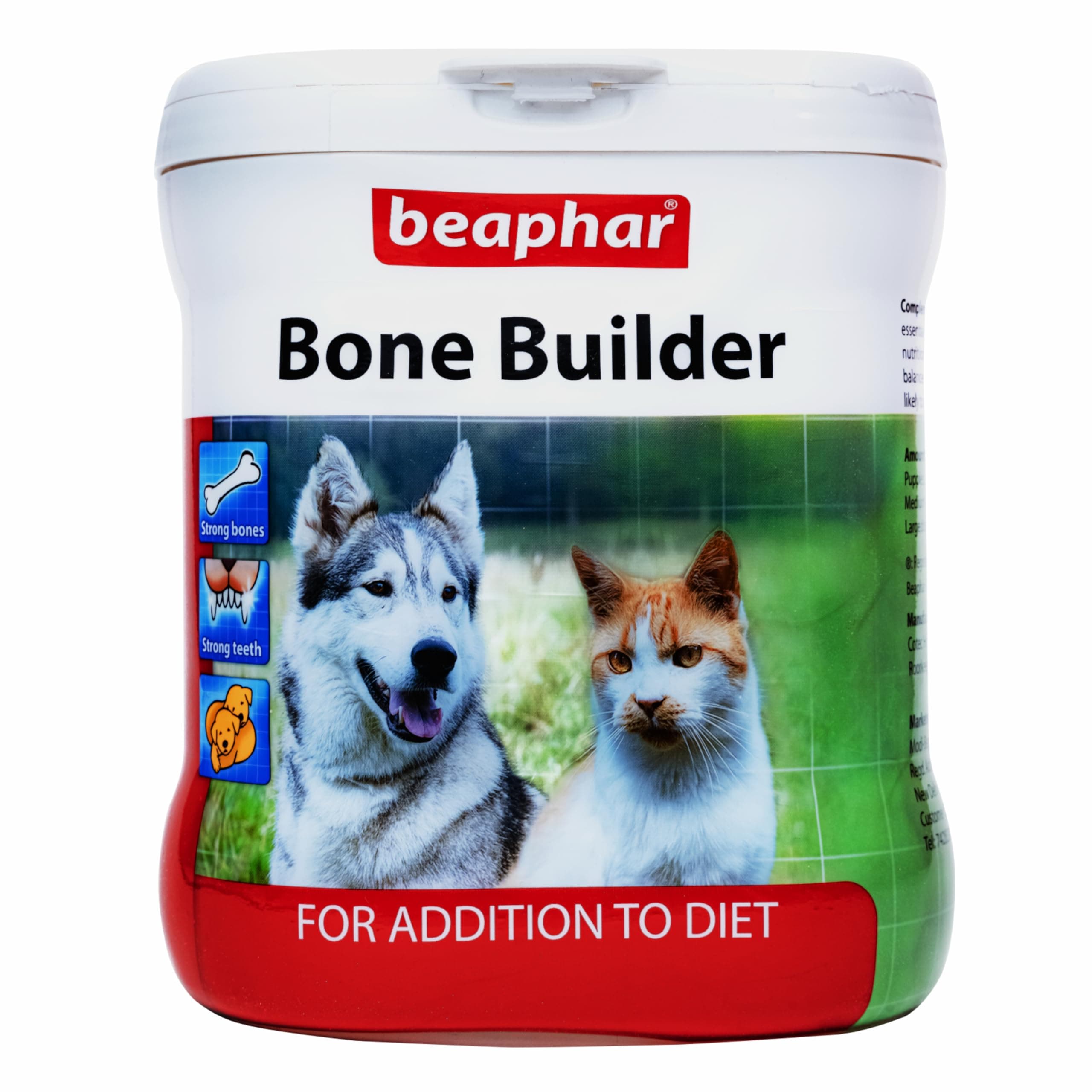 Bone Builder Powder with Calcium | Strong Bones and Teeth | Dog and Cat Food Supplement 400 g, Pack of 1