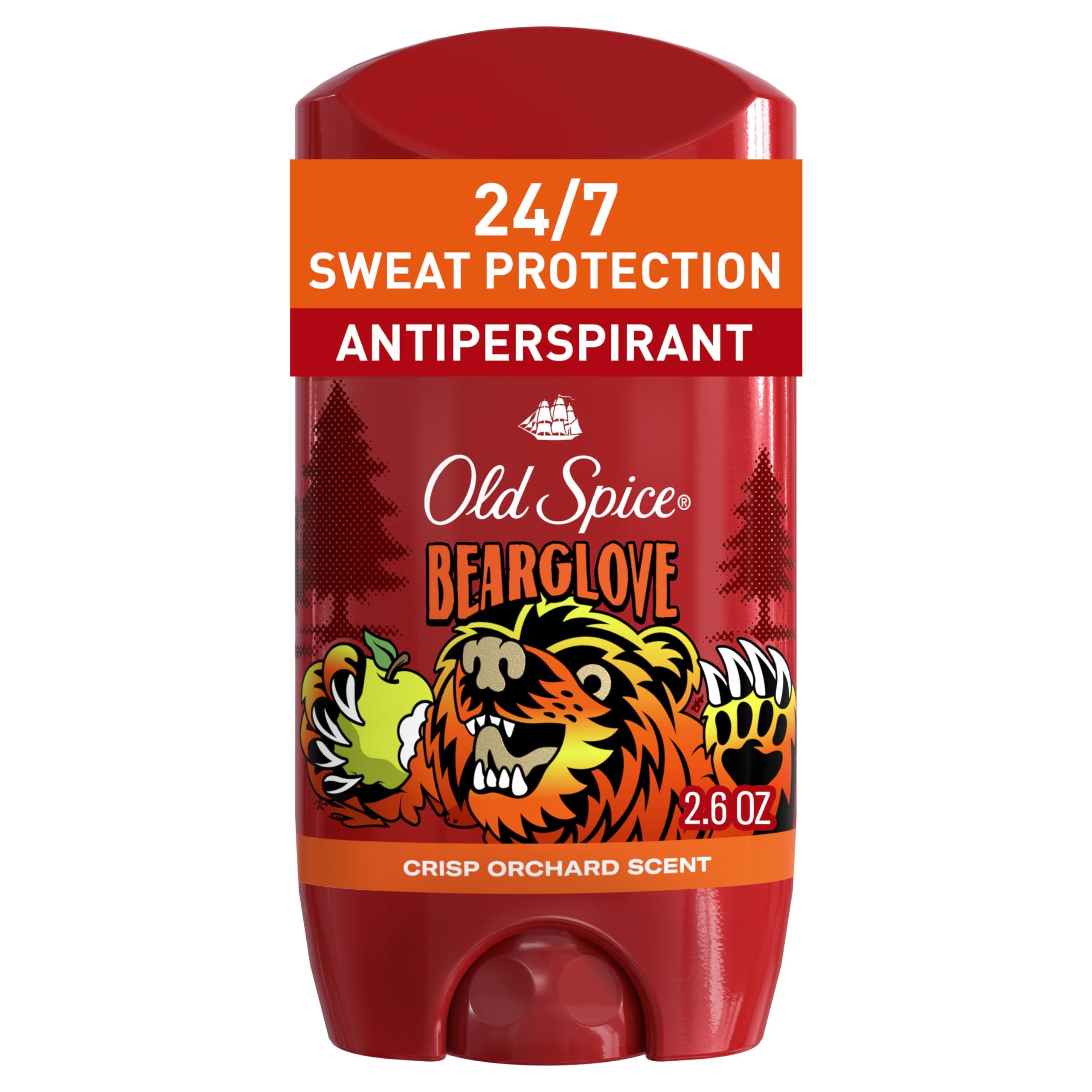 Old Spice Wild Collection Bearglove Men's Invisible Solid Anti-Perspirant & Deodorant 2.6 Ounce