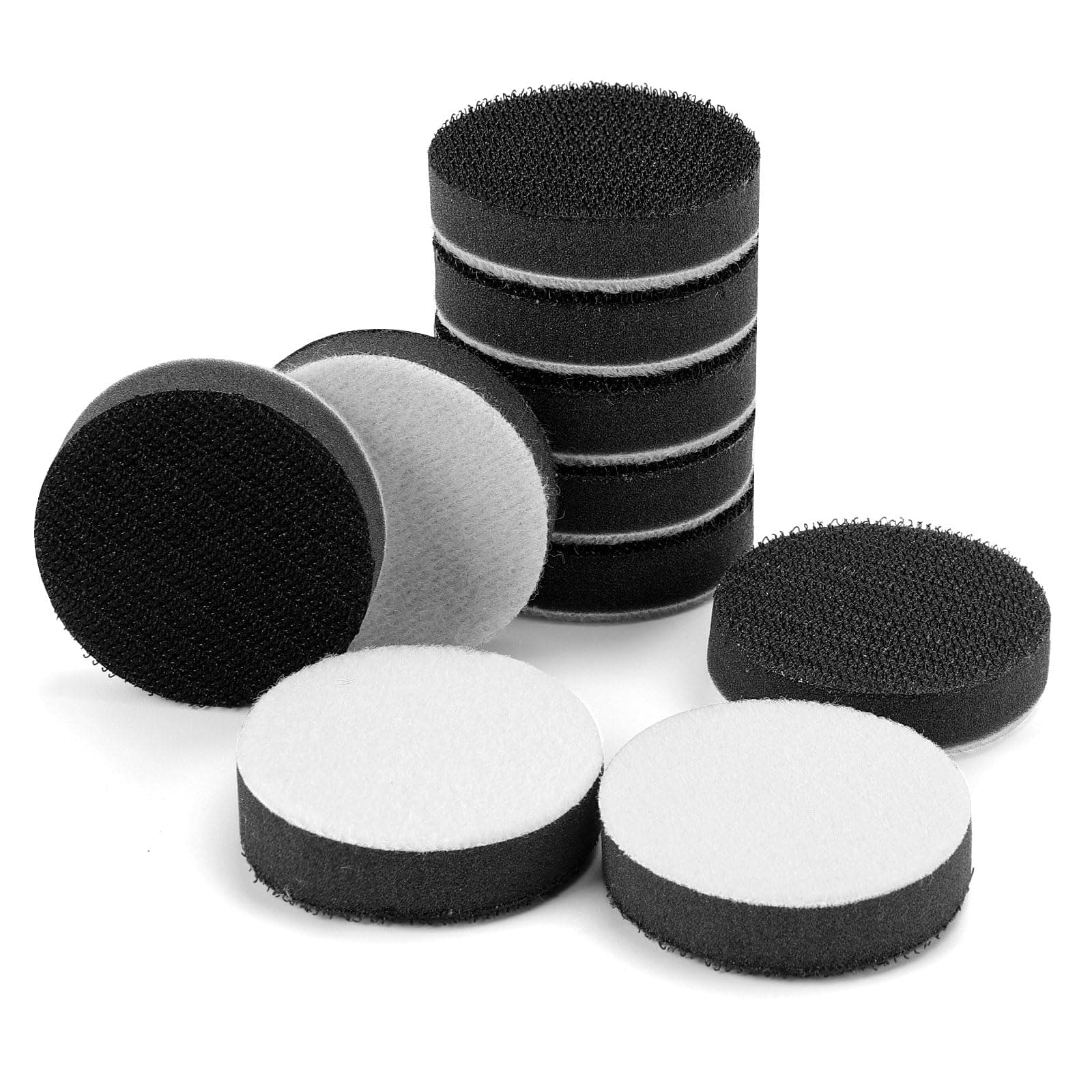 2 Inch (50mm) Hook and Loop Soft Foam Buffering Pad for 2" Sanding Pad, 5 Pack