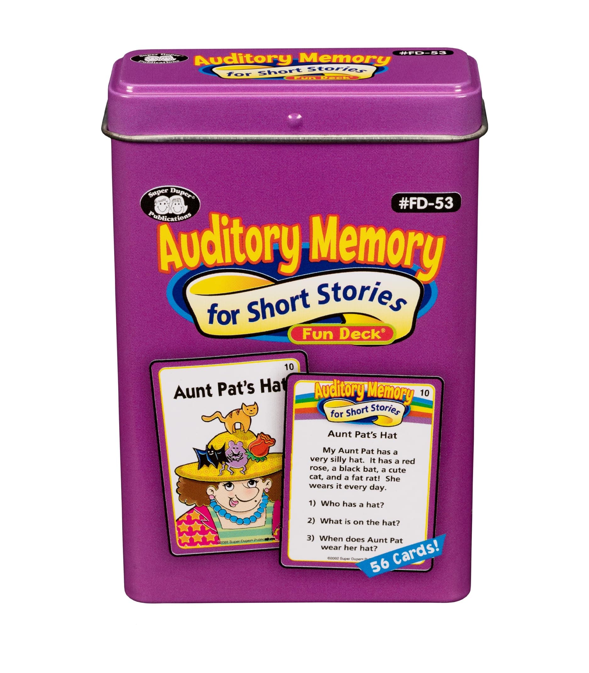 Auditory Memory for Short Stories Fun Deck Cards - Dup