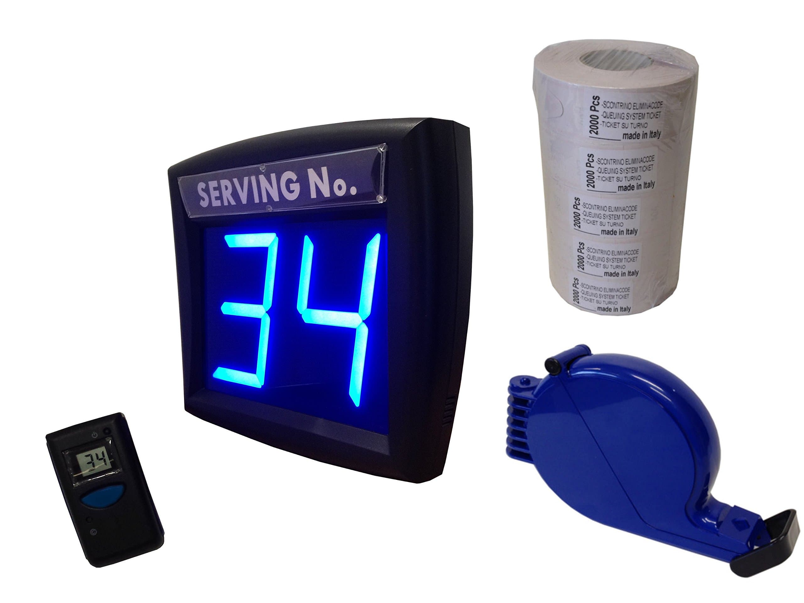 Call Management System for Take Away Shops (Blue Led - ONLY Colour in The World) with LCD Radiocontrol