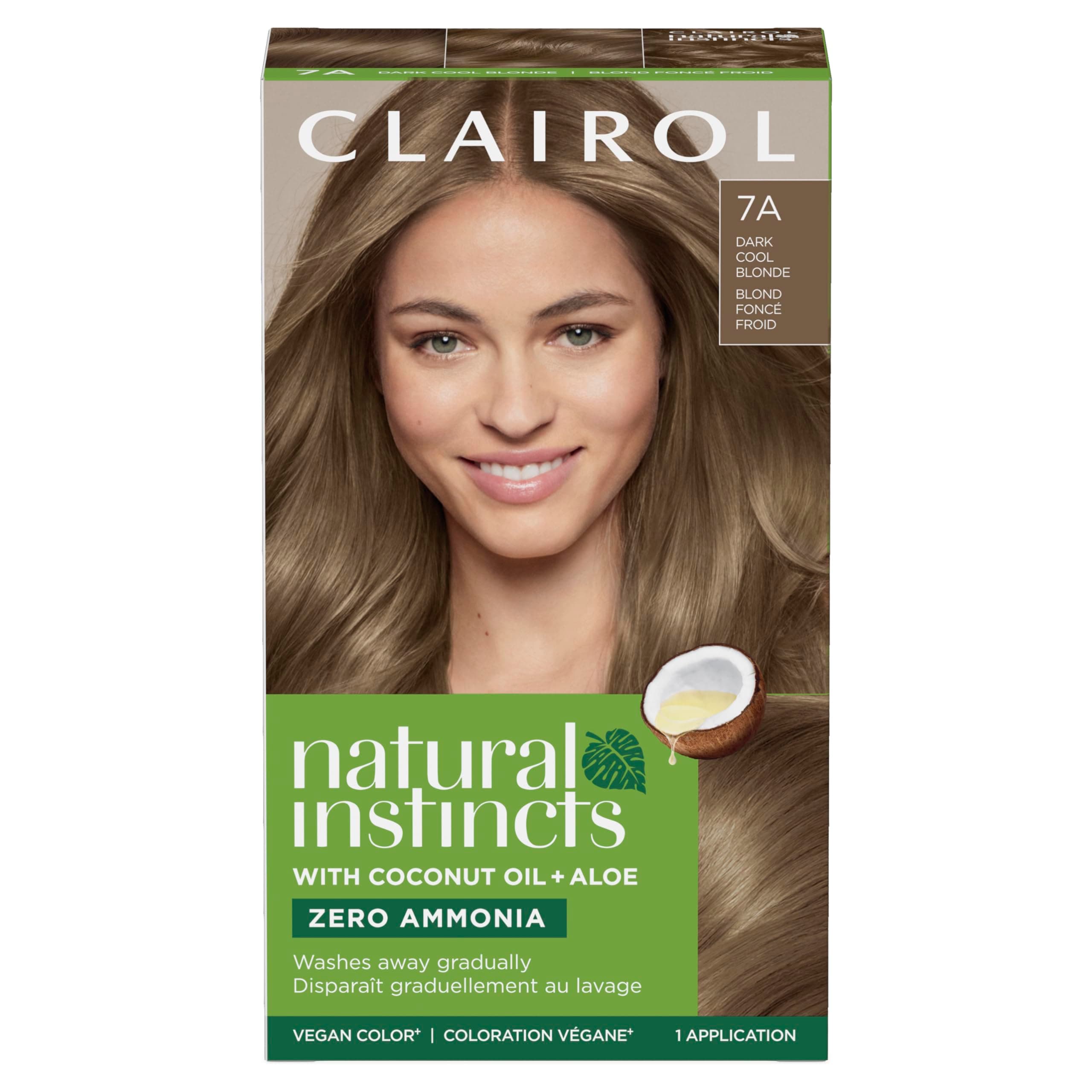 Natural Instincts Demi-Permanent Hair Dye, 7A Dark Cool Blonde Hair Colour, Pack of 1