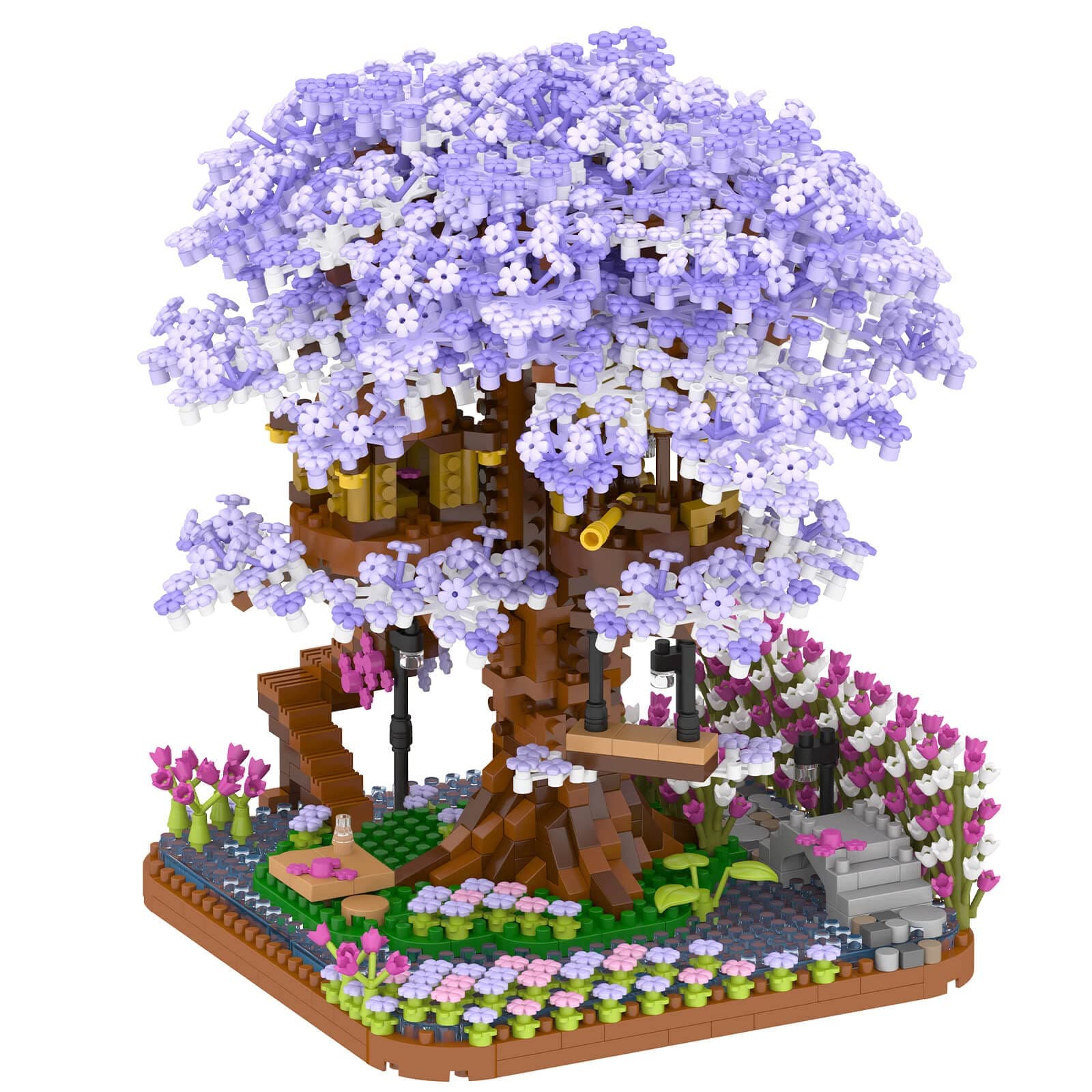 Cherry Blossom Bonsai Tree Building Set, Flowers Tree House Model Sets for Adults, 2200Pcs Micro Bricks Collectible Creative Gifts for Adults Girls Boys 14+