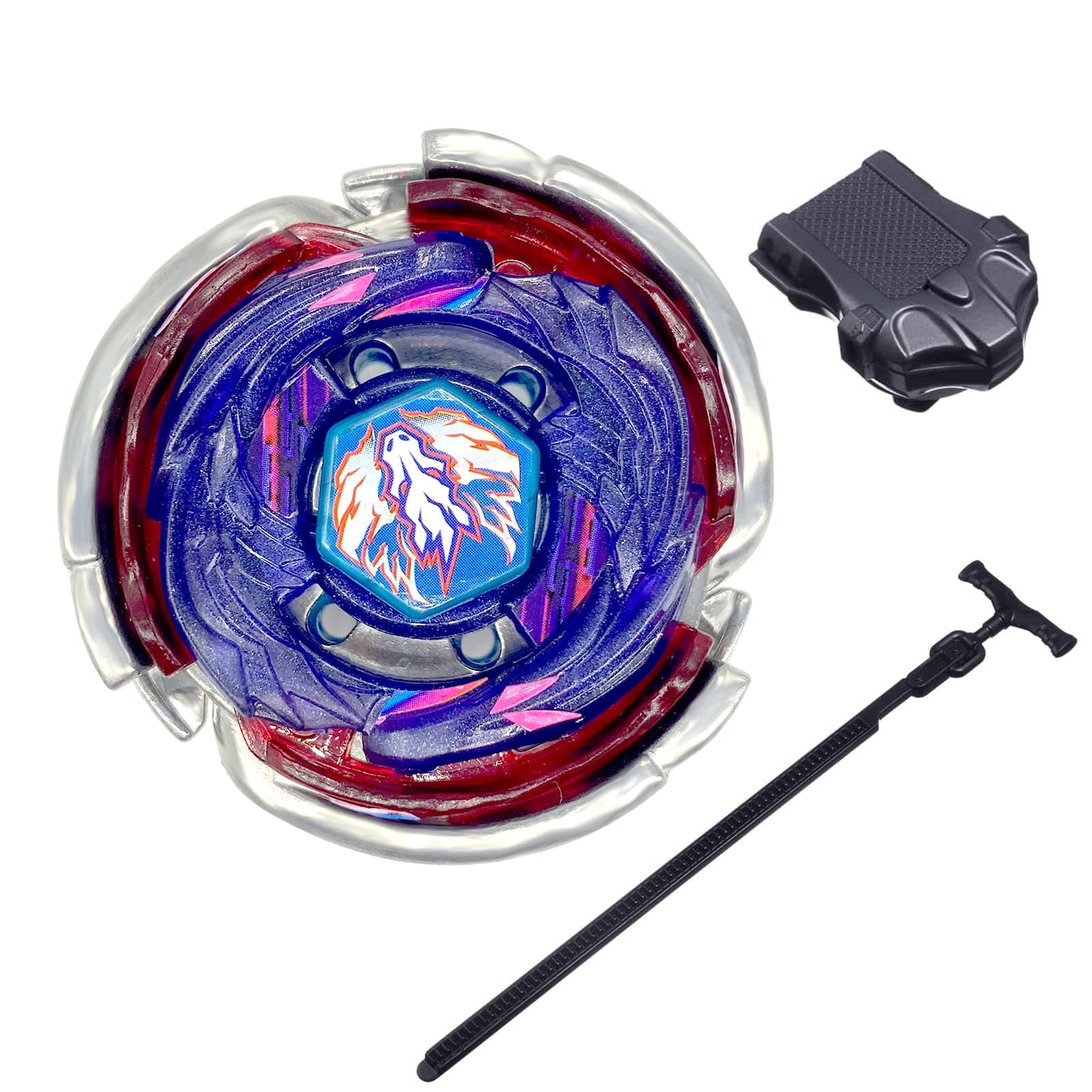 Wrpaulk Bey Battling Top Blade Metal Gyro Set for Boys with Spinning Top Metal Fight and Launchers Gift for Child BB-105