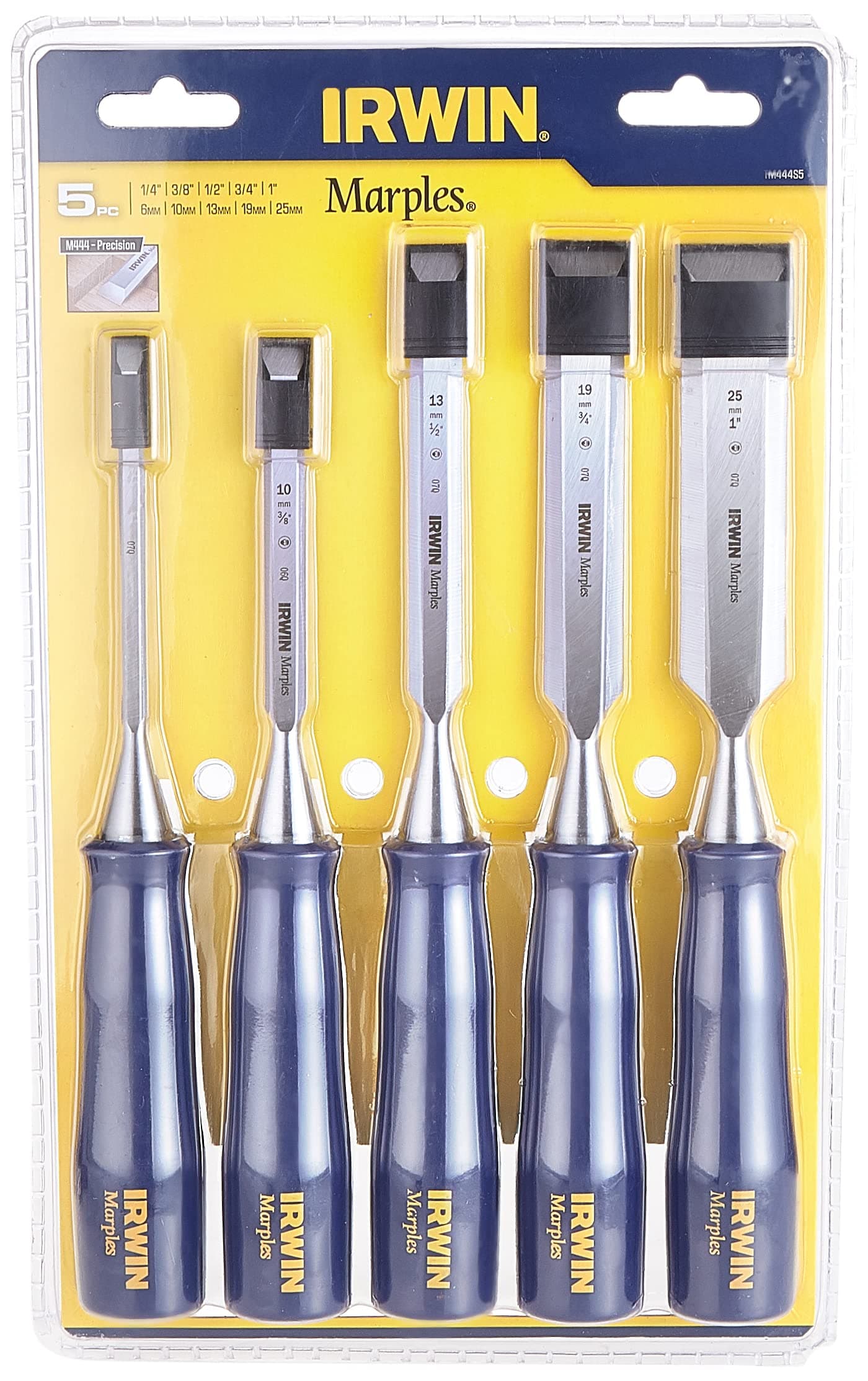 Marples M444 Blue Chip Bevel Edge Chisel - Set of 5, M444/S5