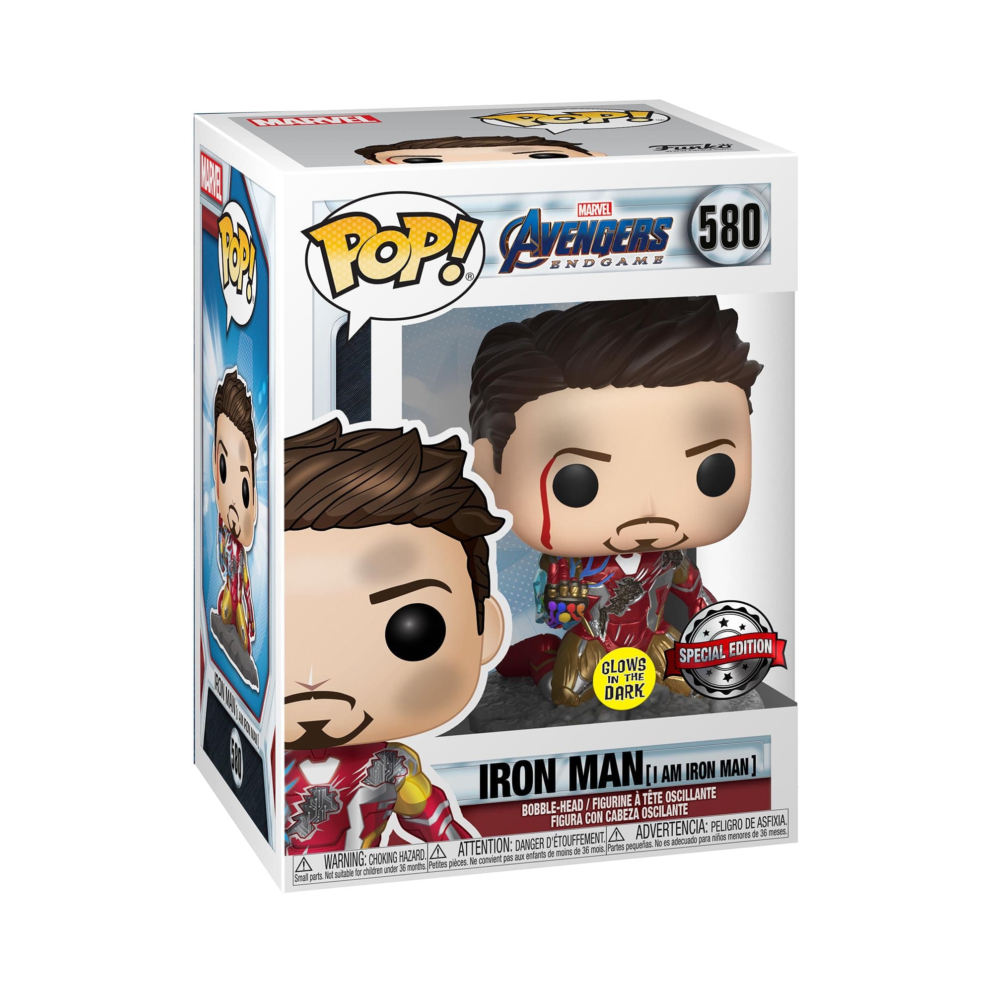 FU47096 Pop Marvel: Avengers Endgame - I AM Iron Man Collectible Bobblehead Figurine #580