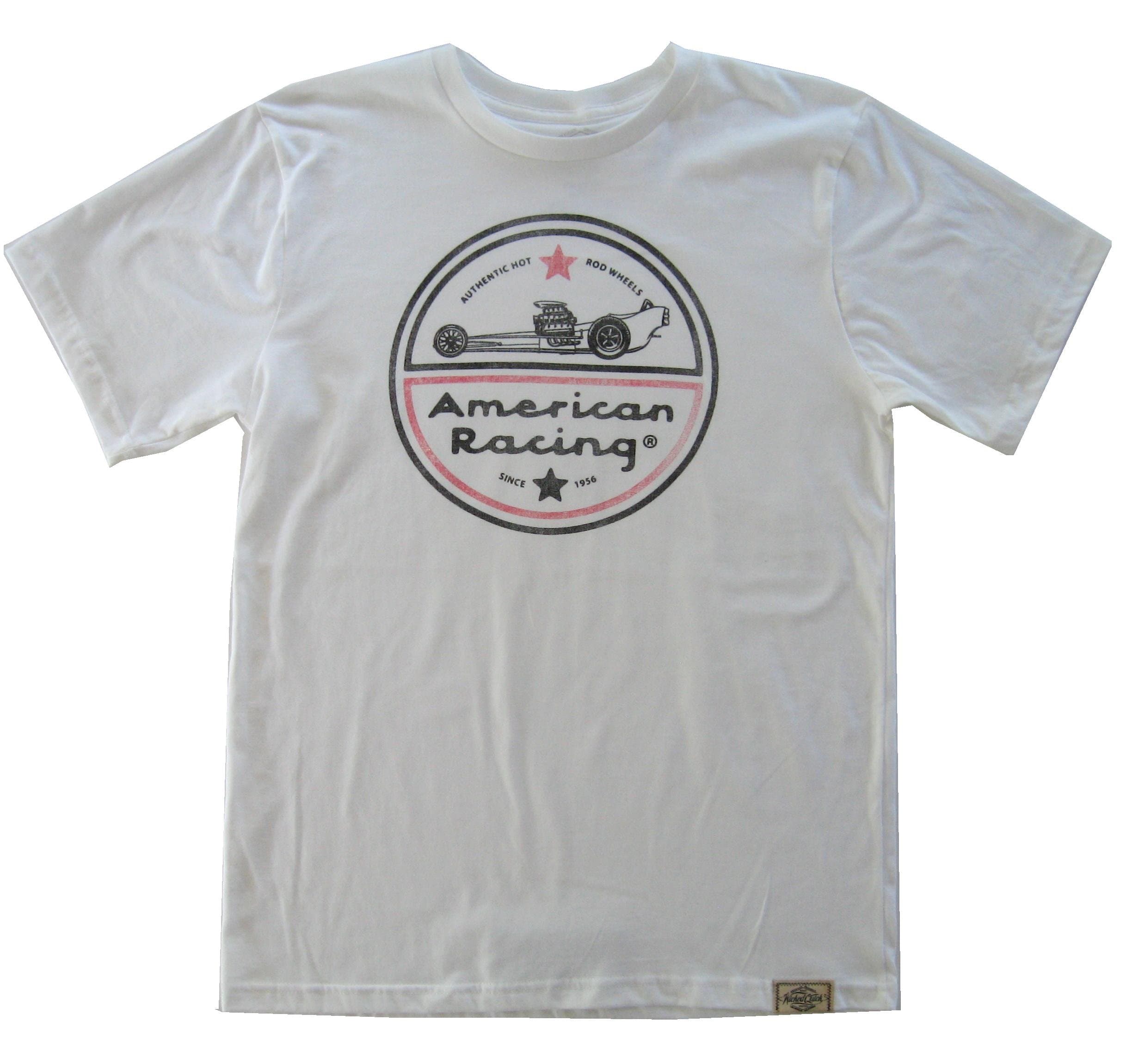 Wicked Quick American Racing Circle Dragster Tee Shirt (Color White, Size 2XL)