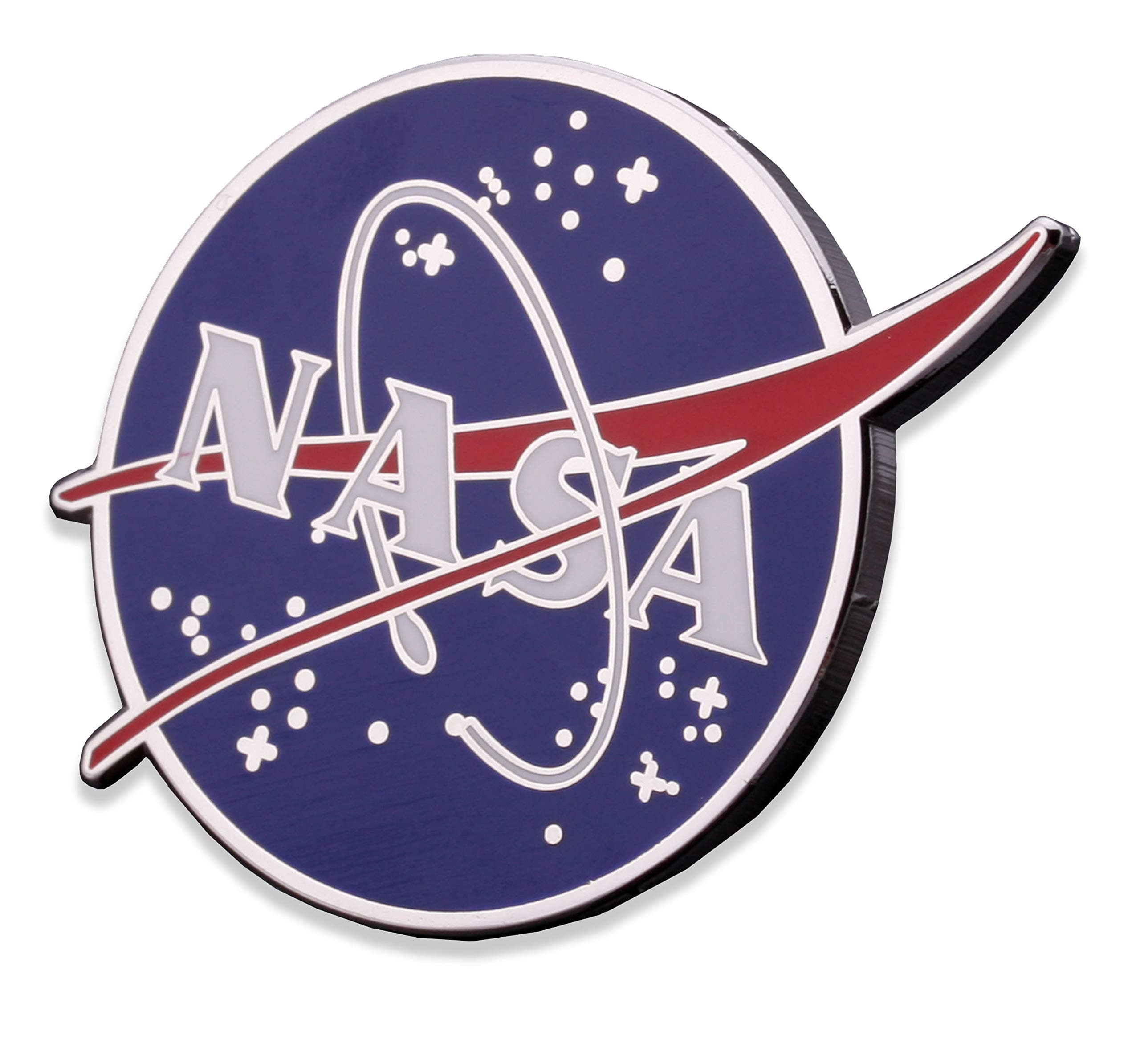 NASA Logo Enamel Lapel Pin - Large NASA Hat Pin - Hard Enamel Official Logo of National Aeronautics & Space Administration Pin - Veteran Owned Company!