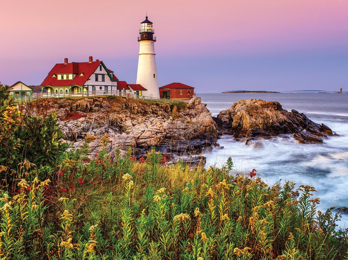 Puzzles Maine Lighthouse Jigsaw Puzzle (1000 Piece)