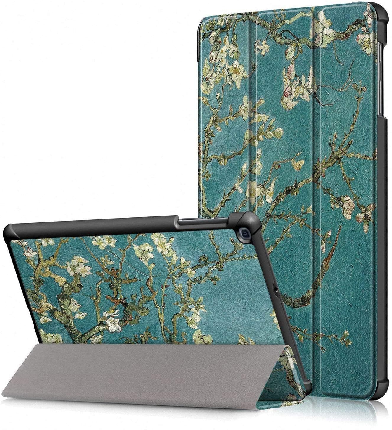 RobustrionSmart Trifold Hard Back Flip Stand Case Cover for Samsung Tab A 10.1 Back Cover T510/T515 10.1 inch 2019 - Aqua