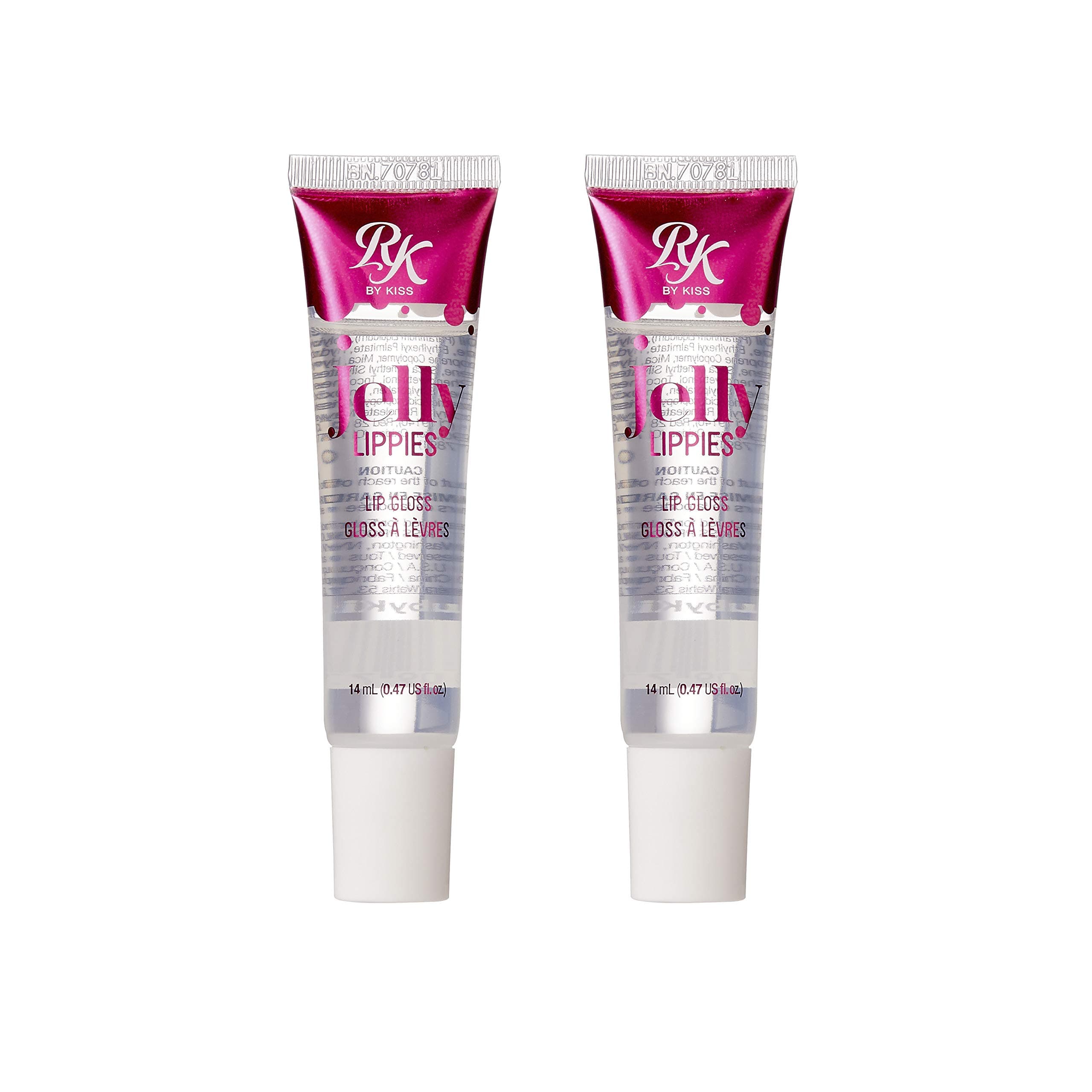 Ruby Kisses Jelly Lippies Lip Gloss RCLG01 14mL /0.47 fl.oz. (2 PACK)