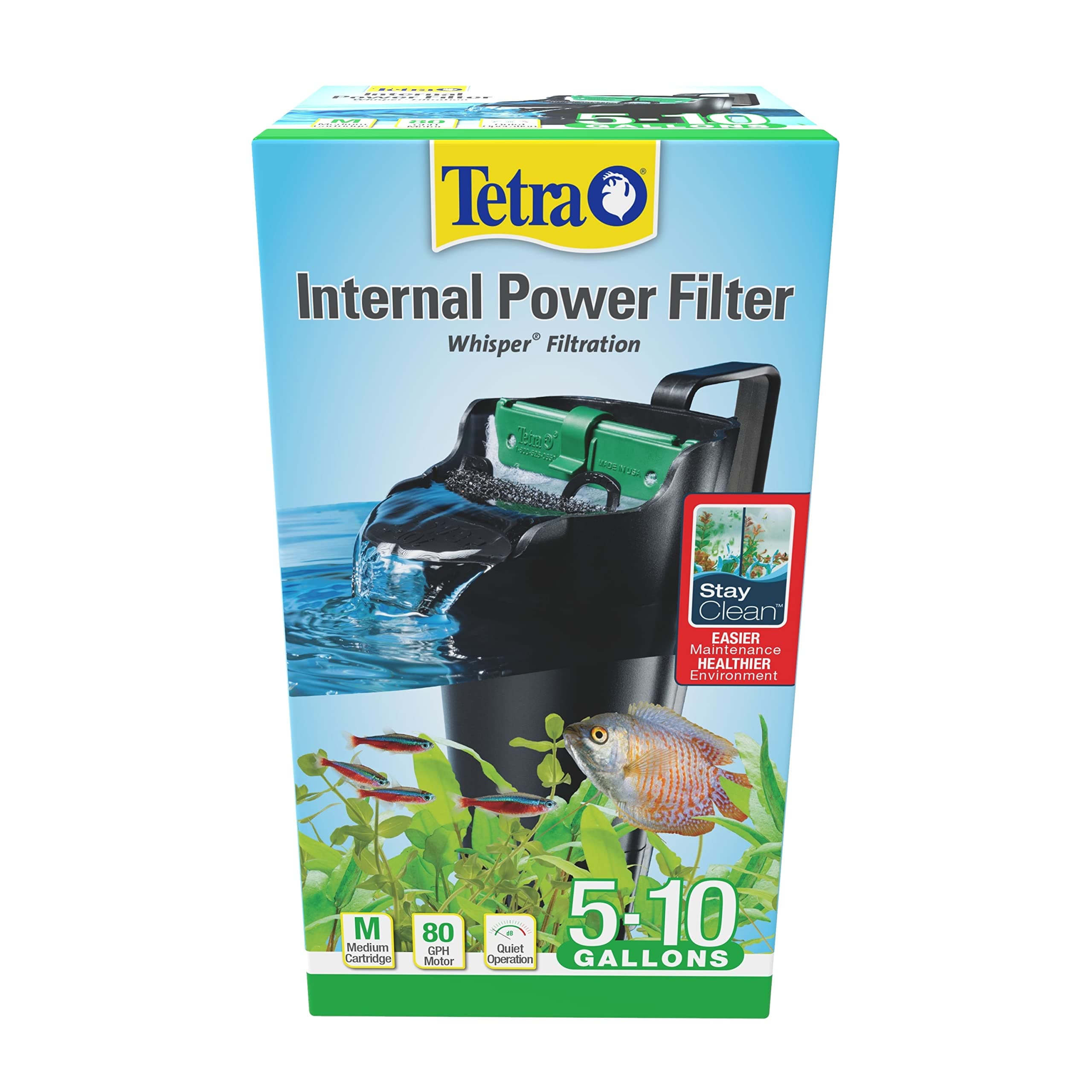 Whisper In-Tank Filter 10i with BioScrubber for 3 - 10 gallon aquariums (25816)