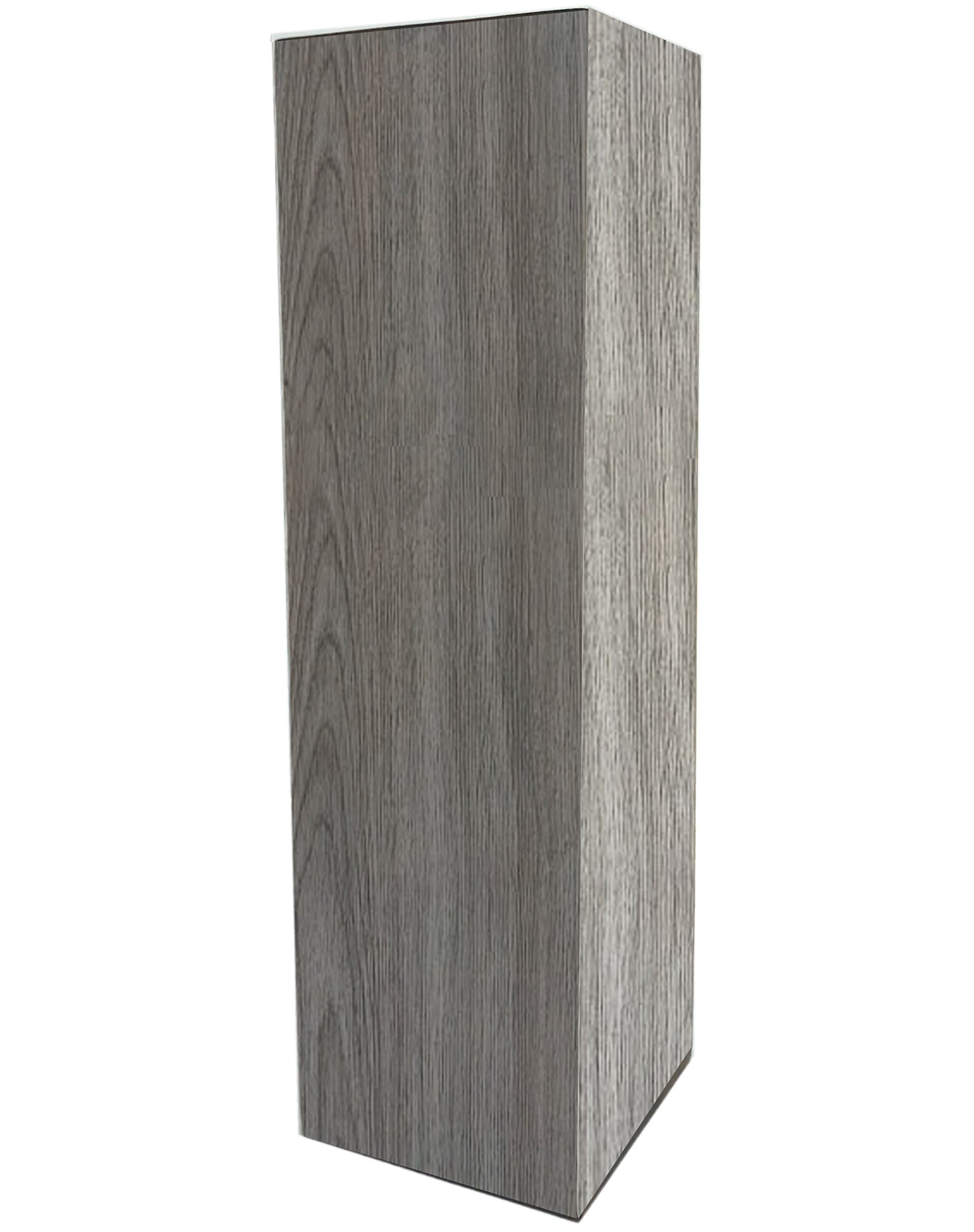 roro 14 in Handcrafted Distressed Graywash Minimalist Block Wood Vase