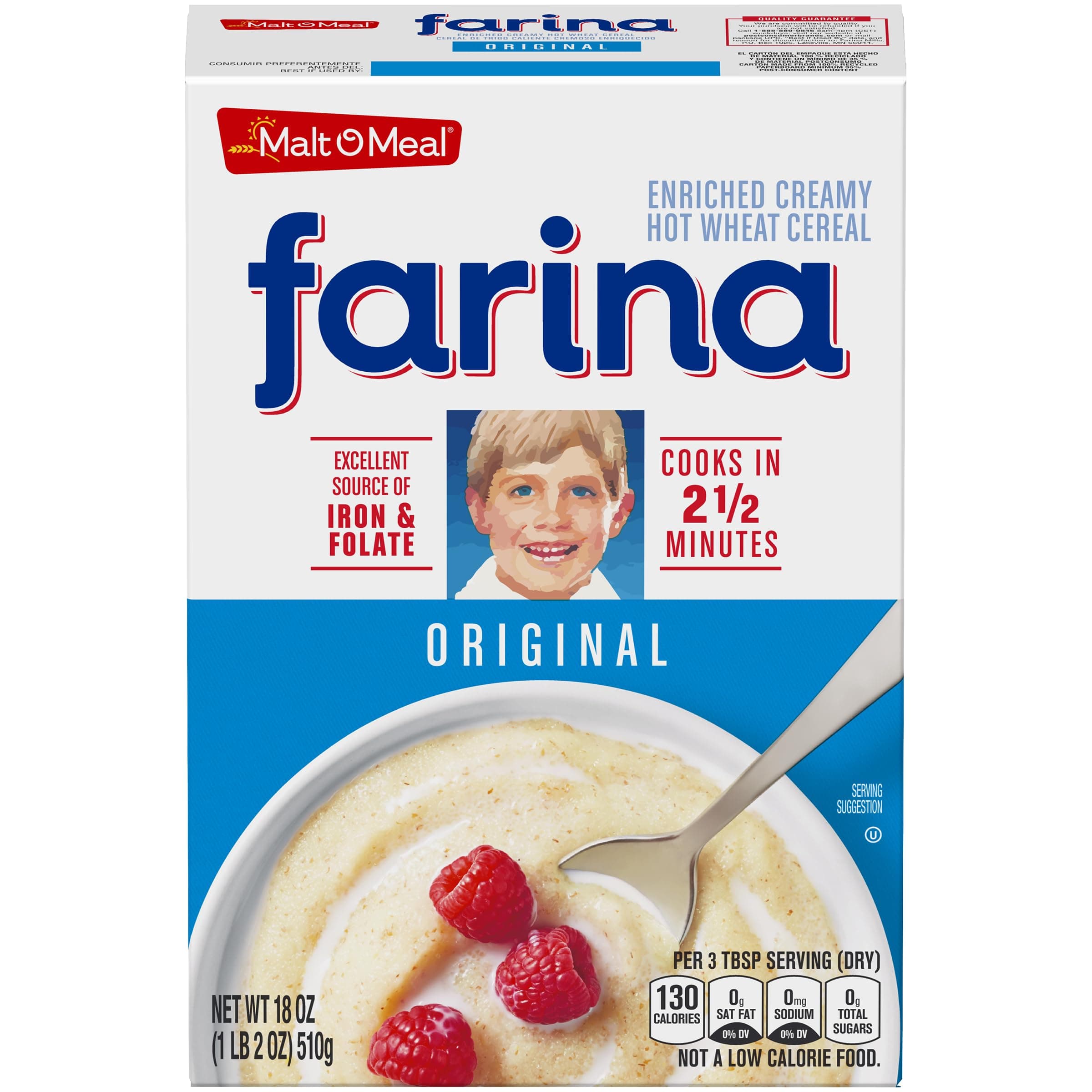 Farina®, Original Farina Breakfast Cereal, Quick Cooking, 18 Ounce
