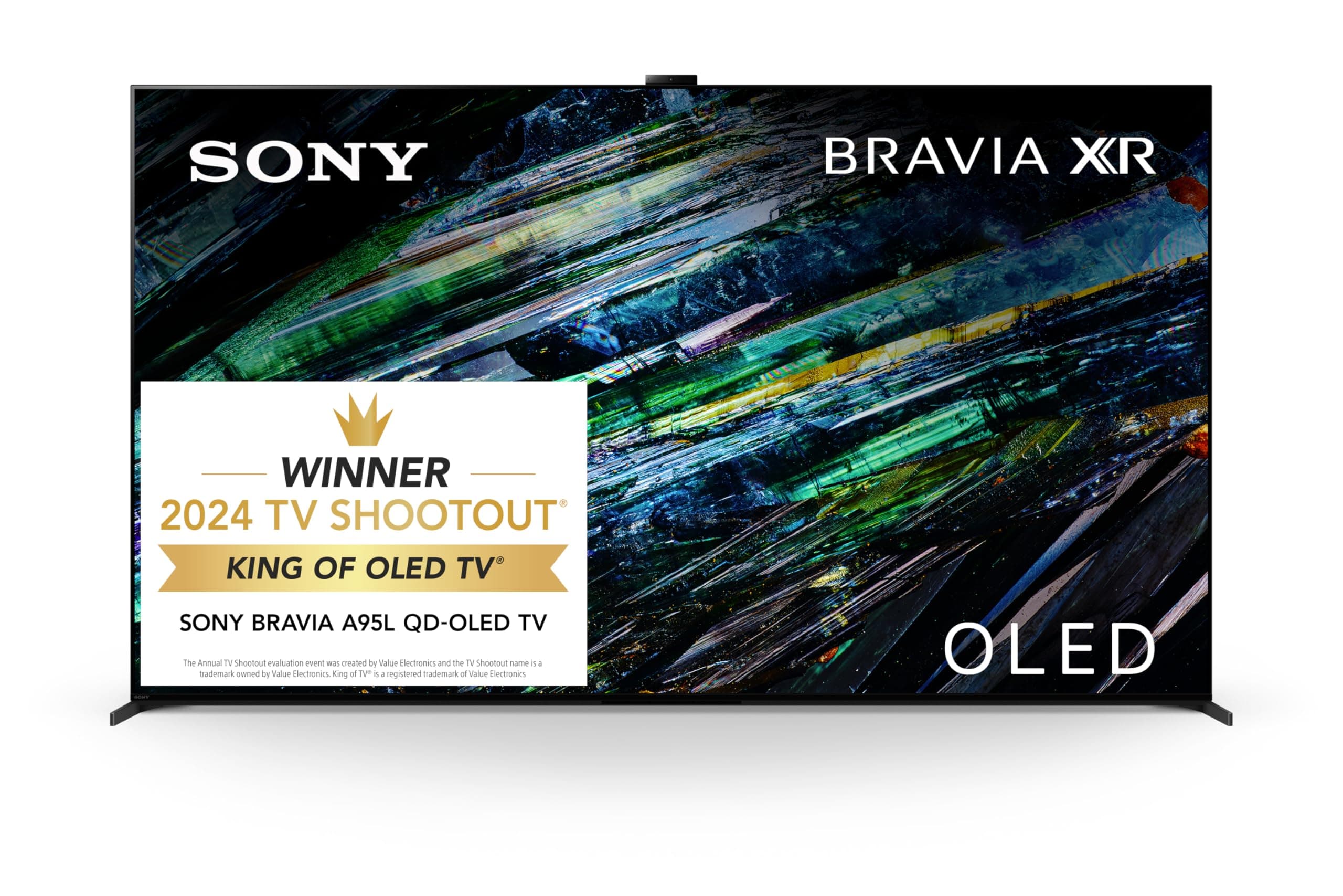 Sony QD-OLED 77 inch BRAVIA XR A95L Series 4K Ultra HD TV: Smart Google TV with Dolby Vision HDR and Exclusive Gaming Features for The PlayStation® 5 XR77A95L- Latest Model,Black