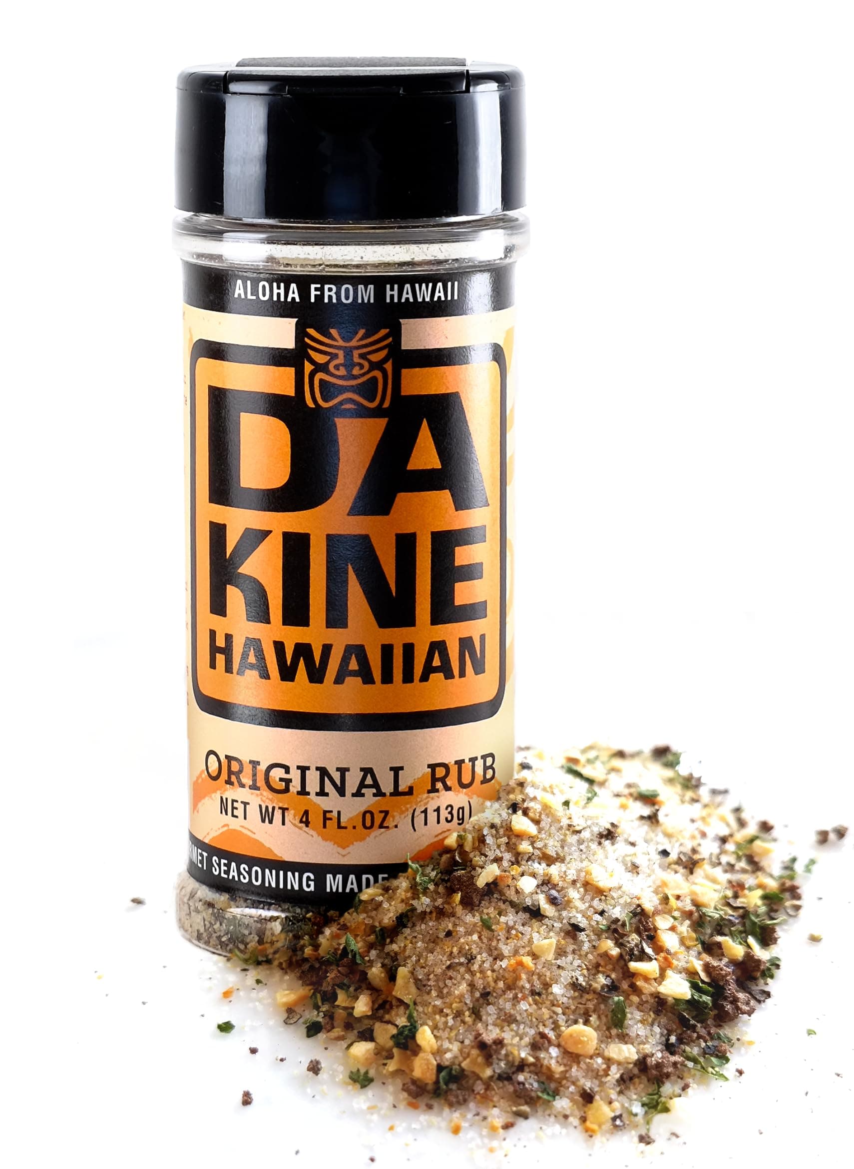 Da Kine Hawaiian Premium BBQ Dry Rub Seasoning - Authentic BBQ Seasoning Blend, Perfect Gourmet Rub Spices for Smoking, Grilling & Cooking - Gluten-Free, Low Sodium, No MSG - Original Flavor (4 oz - 1 Pack)
