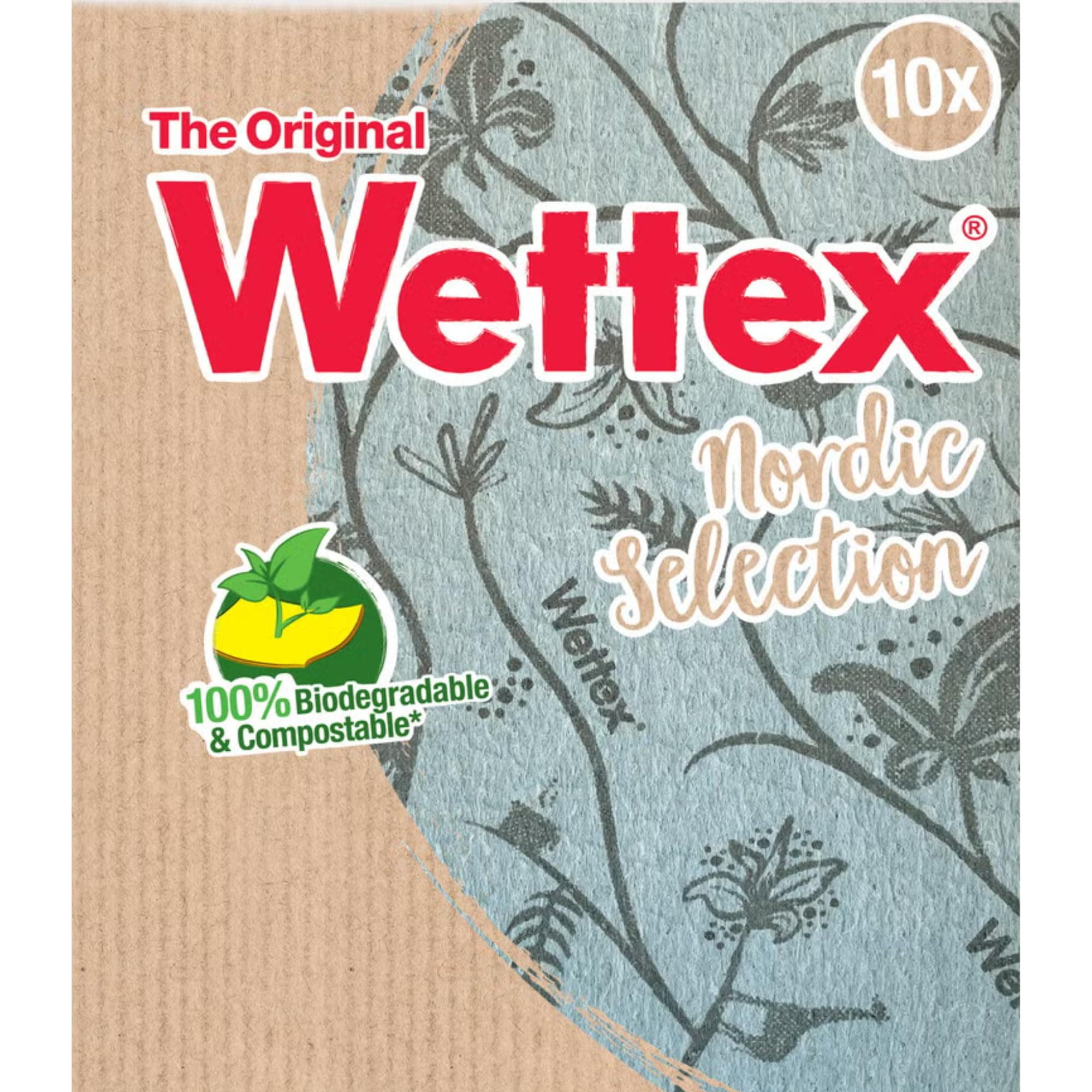 Wettex The Original 10-Pack Swedish Superabsorbent Dishcloth - Durable - Modern Limited Edition