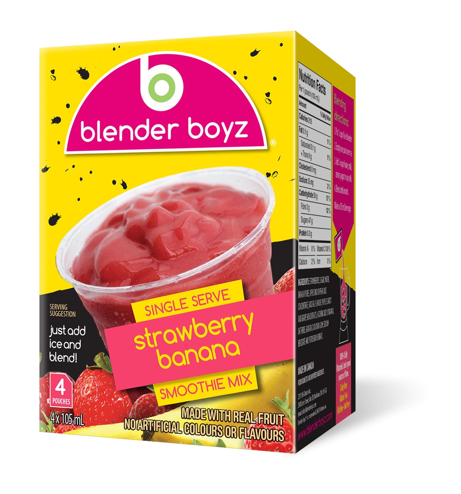 Blender Boyz Strawberry Banana Smoothie Mix (Strawberry Banana)