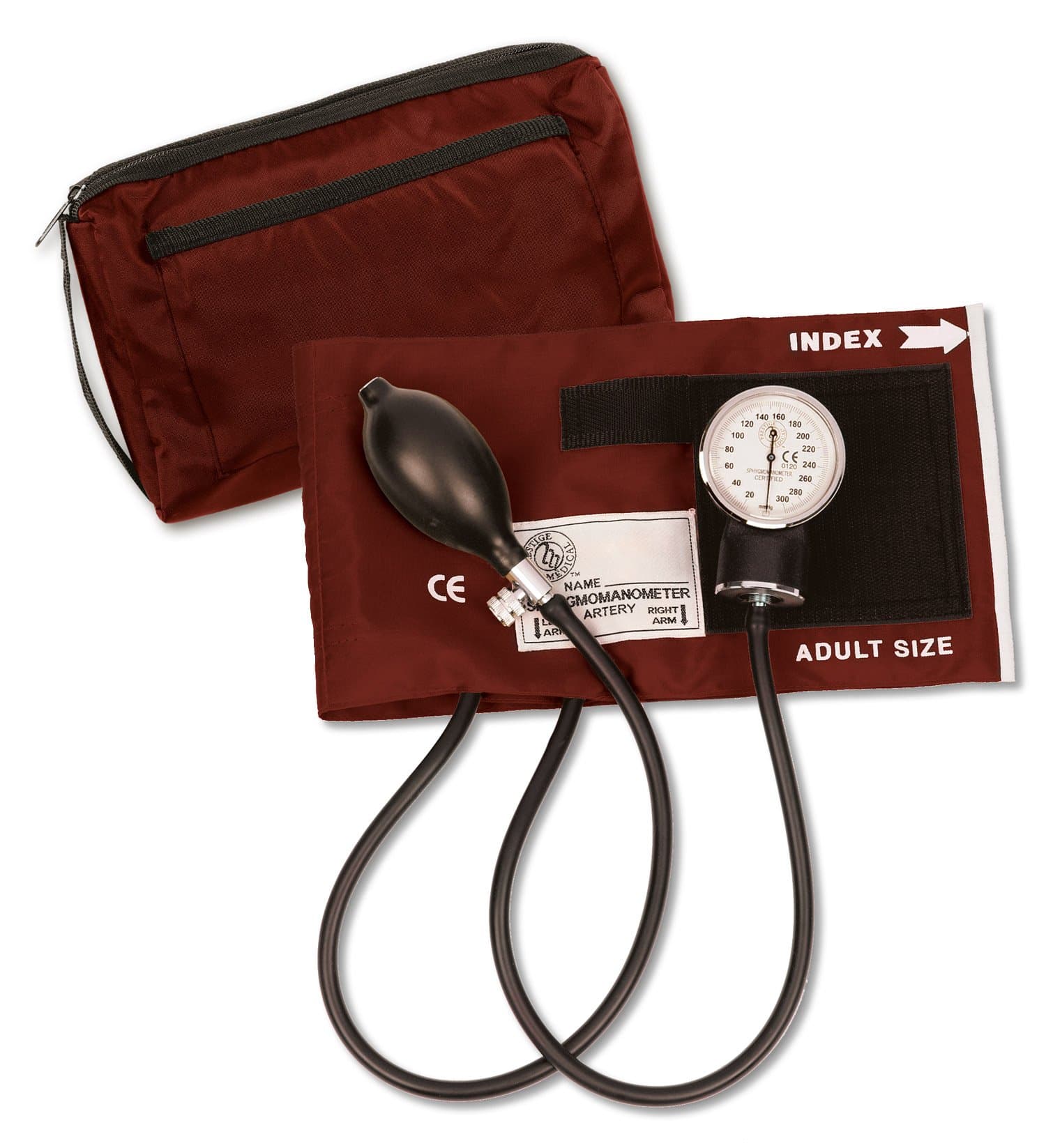 NCD Medical Burgundy Aneroid with Matching Nylon Carry Case