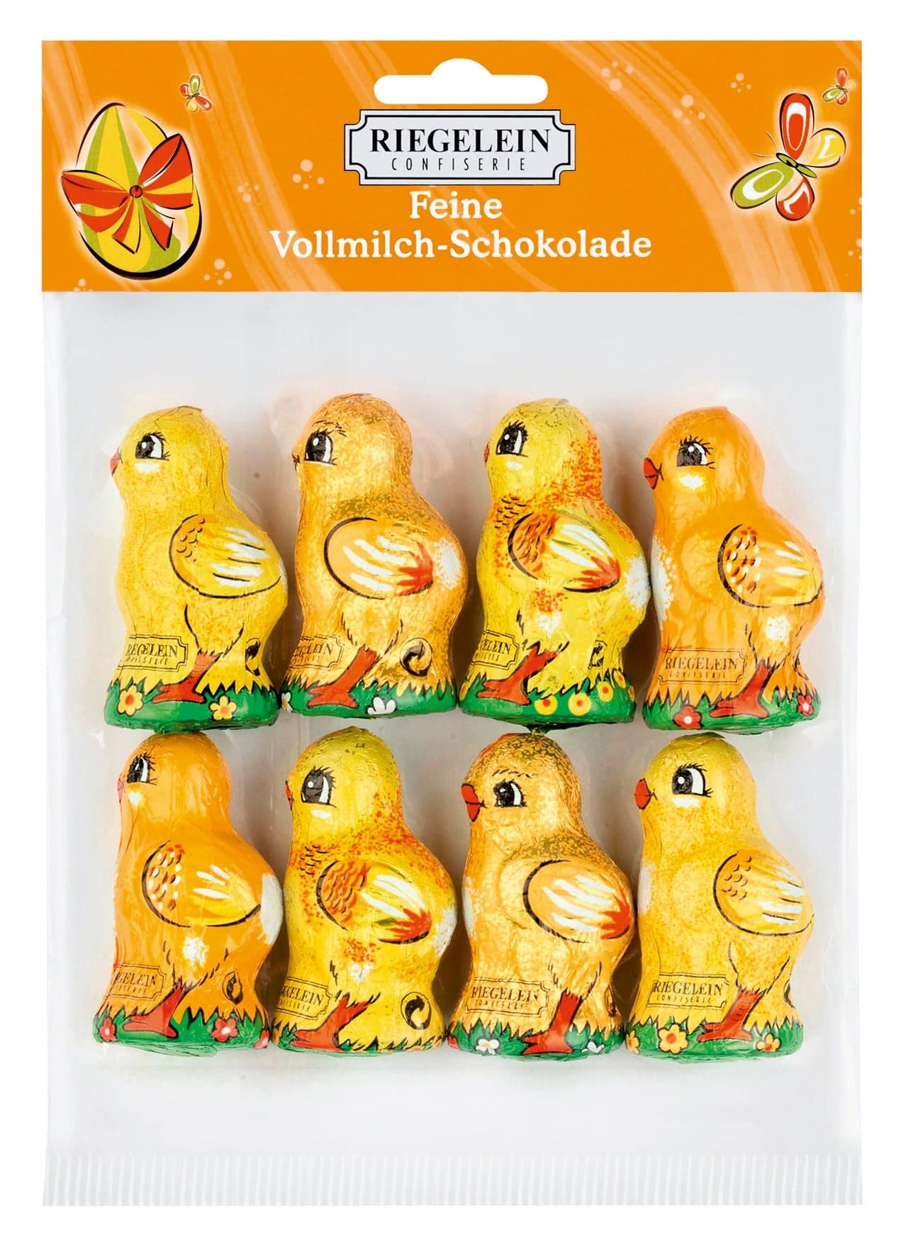 Easter Chickens Milk Chocolate 8pcs 3.5-ounce (100g)