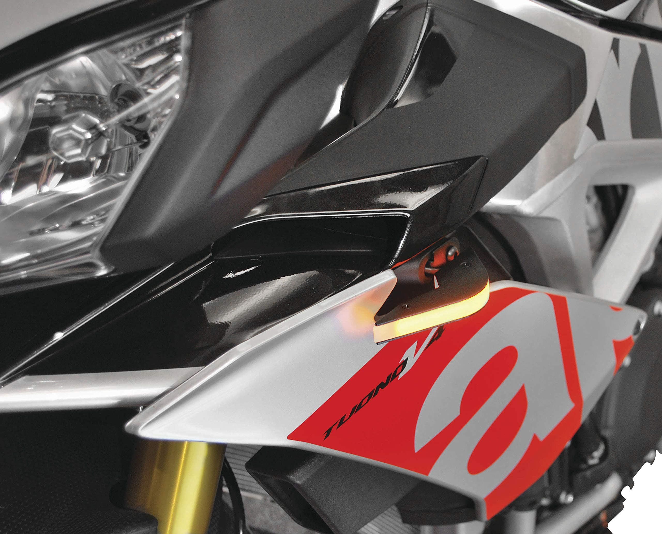 New Rage CyclesLED Front Turn Signals Compatible for Aprilia Tuono V4 1100 RR 2015-2020
