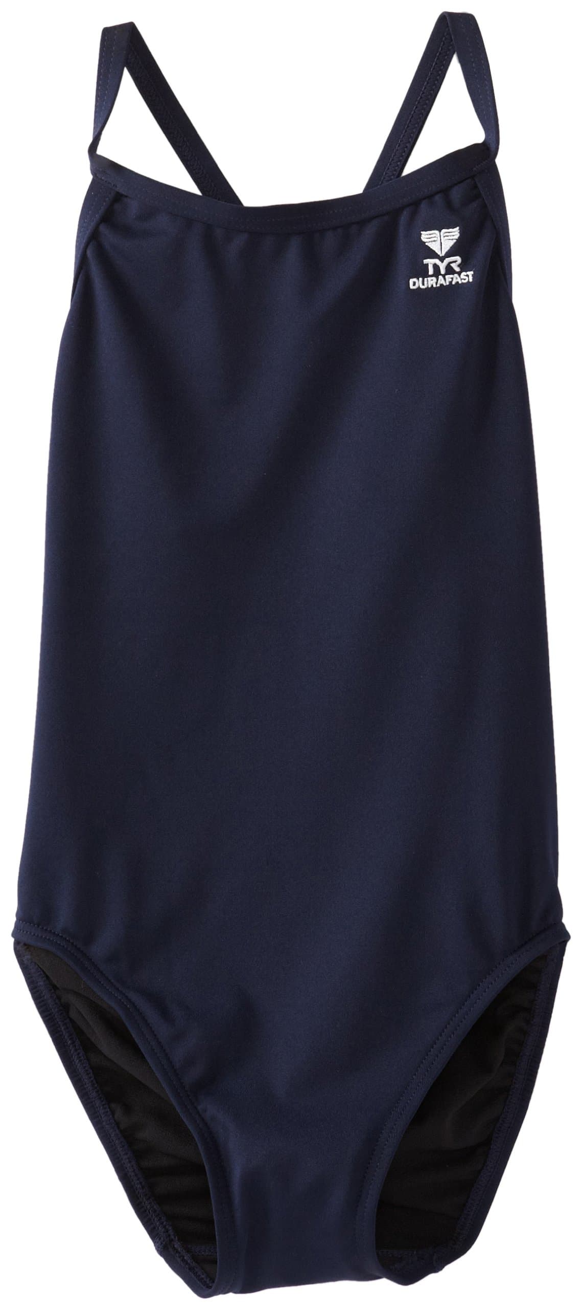 TYRSport Girl's Durafast Elite Solid Diamondfit Swimsuit