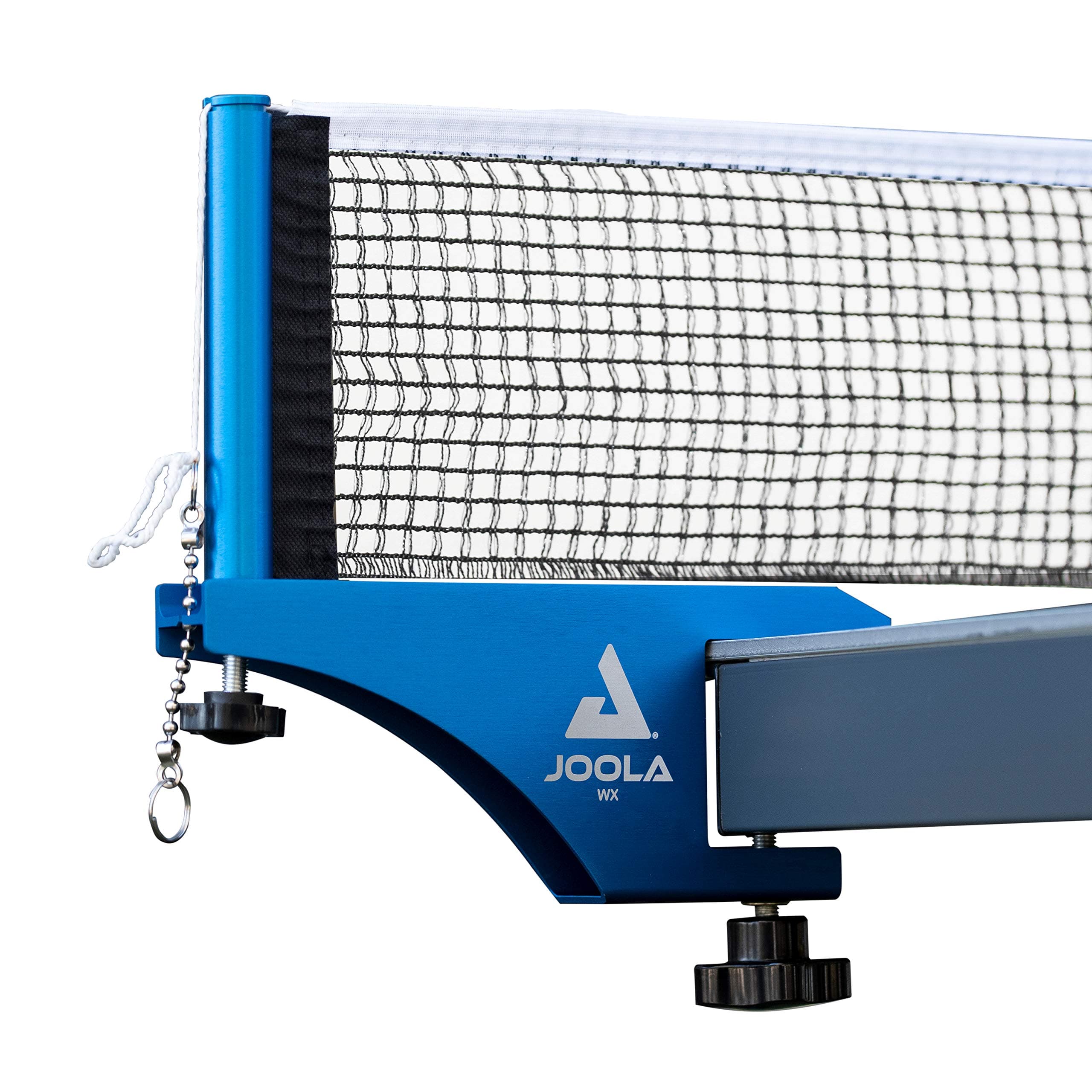JOOLA Professional Grade WX Aluminum Indoor & Outdoor Table Tennis Net and Post Set - Quick Setup - 72in Regulation Ping Pong Net - Reinforced Cotton Blend with Adjustable Tensioning System