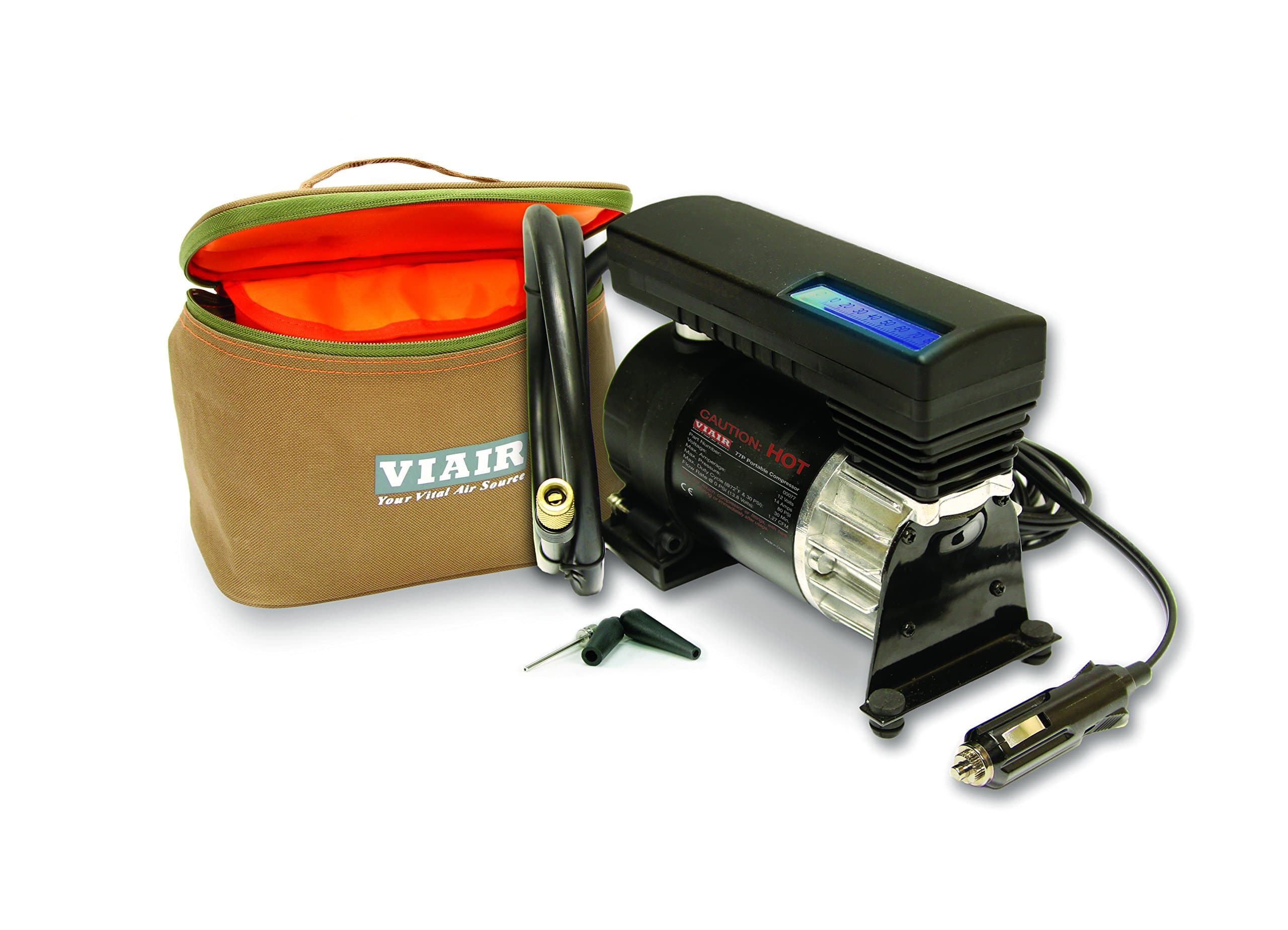 Matt Savage VIAIR 77P Portable Compressor Kit (Sport Compact Series with Illuminated Pressure Display, 12V, 80 PSI)