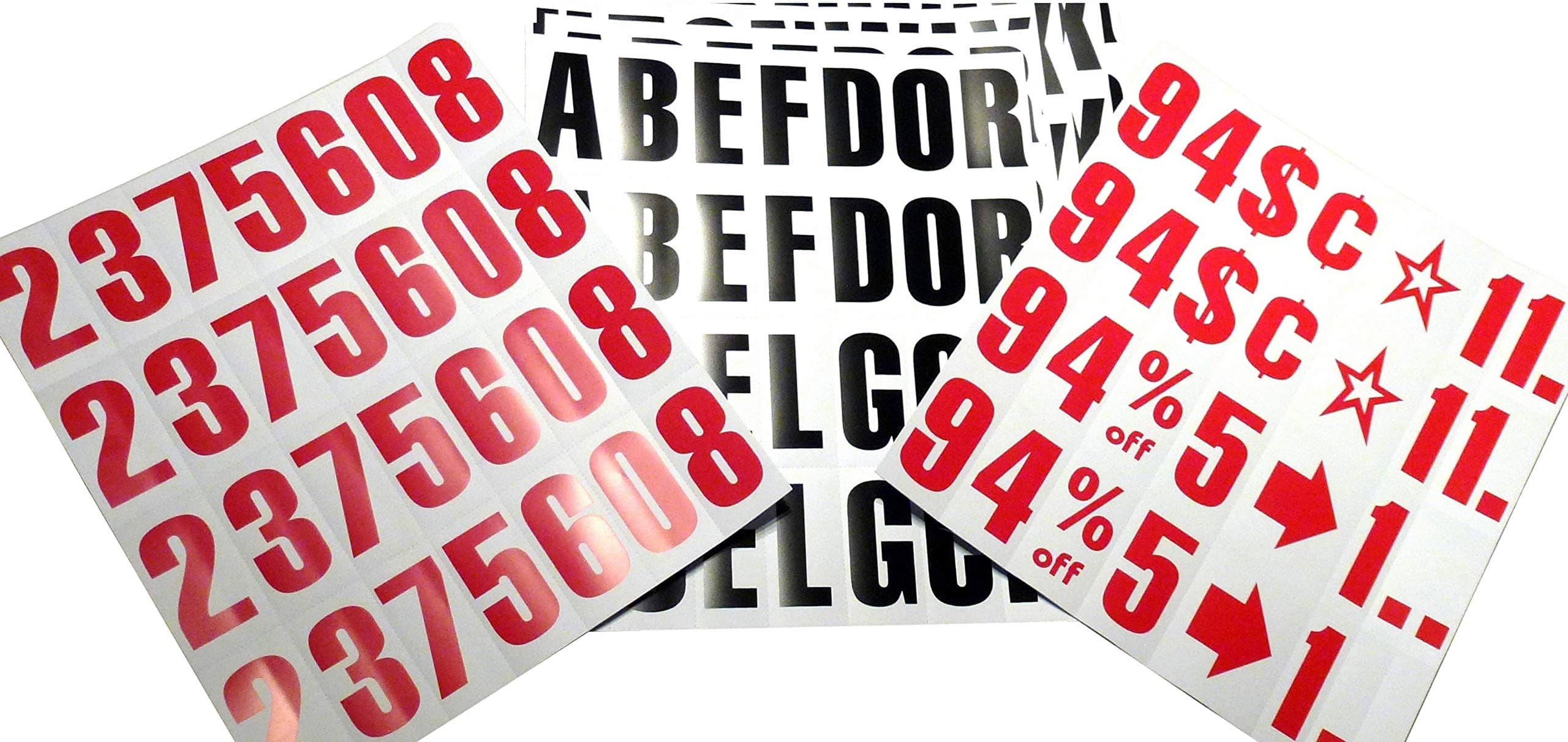 4-1/4 INCH LETTERS FOR CHANGEABLE LETTERS SIDEWALK SIGNS MENU BOARDS AND OUTDOOR SIGN