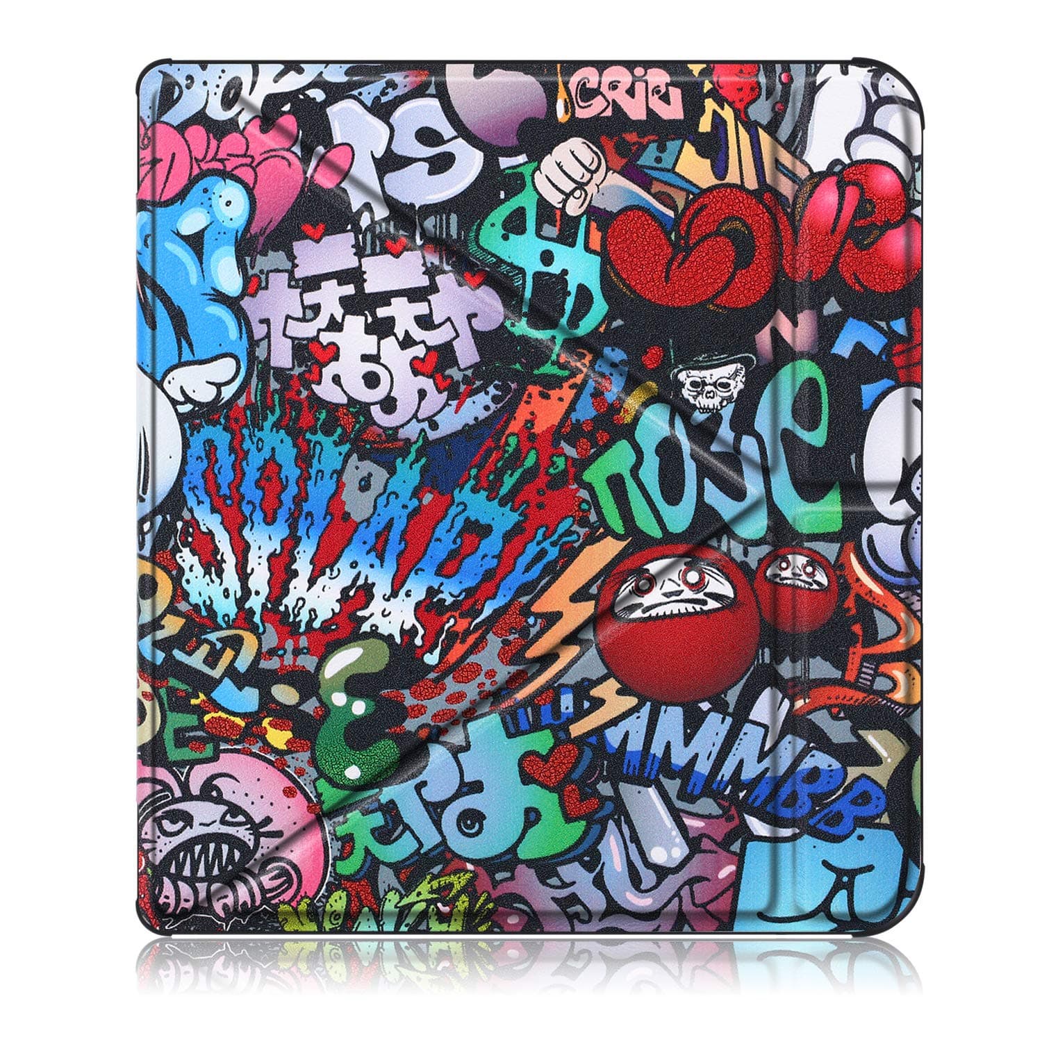 XBE Soft TPU Case for Kobo Forma 8 inches Ultra Slim Lightweight Standing Sleep Cover,Graffiti