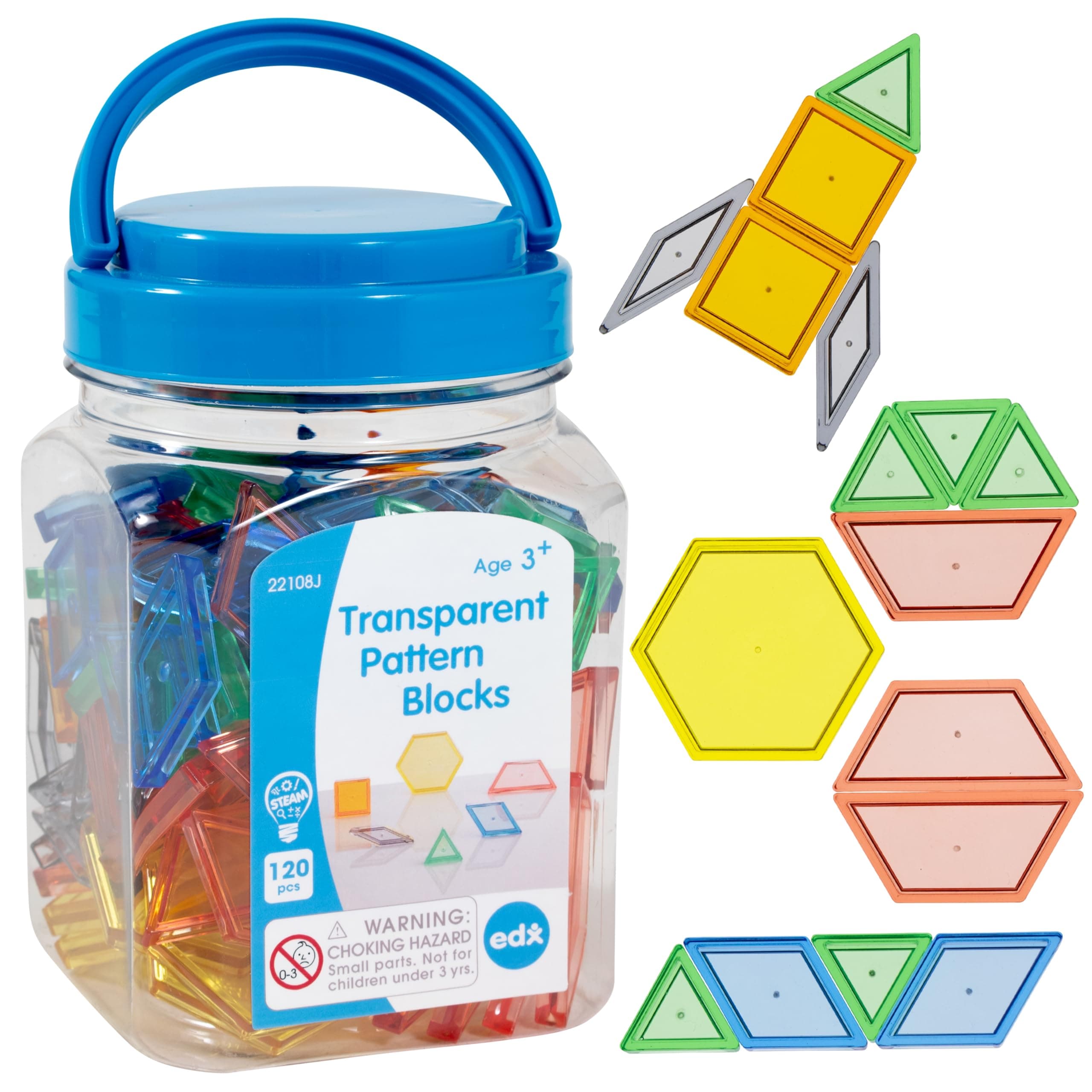 Plastic Transparent Pattern Blocks