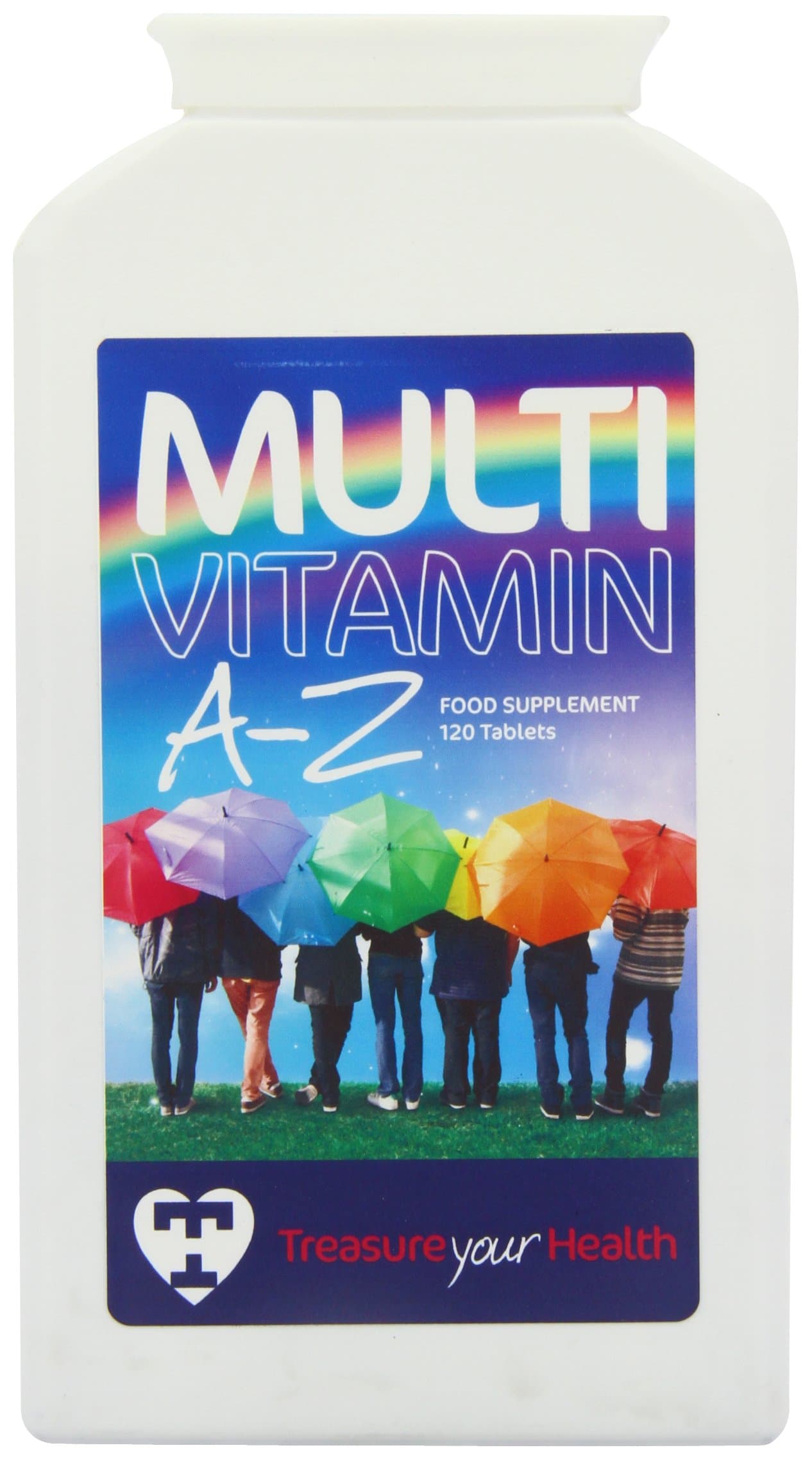 Treasure Your Health 100% RDA Multi Vitamin and Minerals Tablets - Pack of 120 Tablets