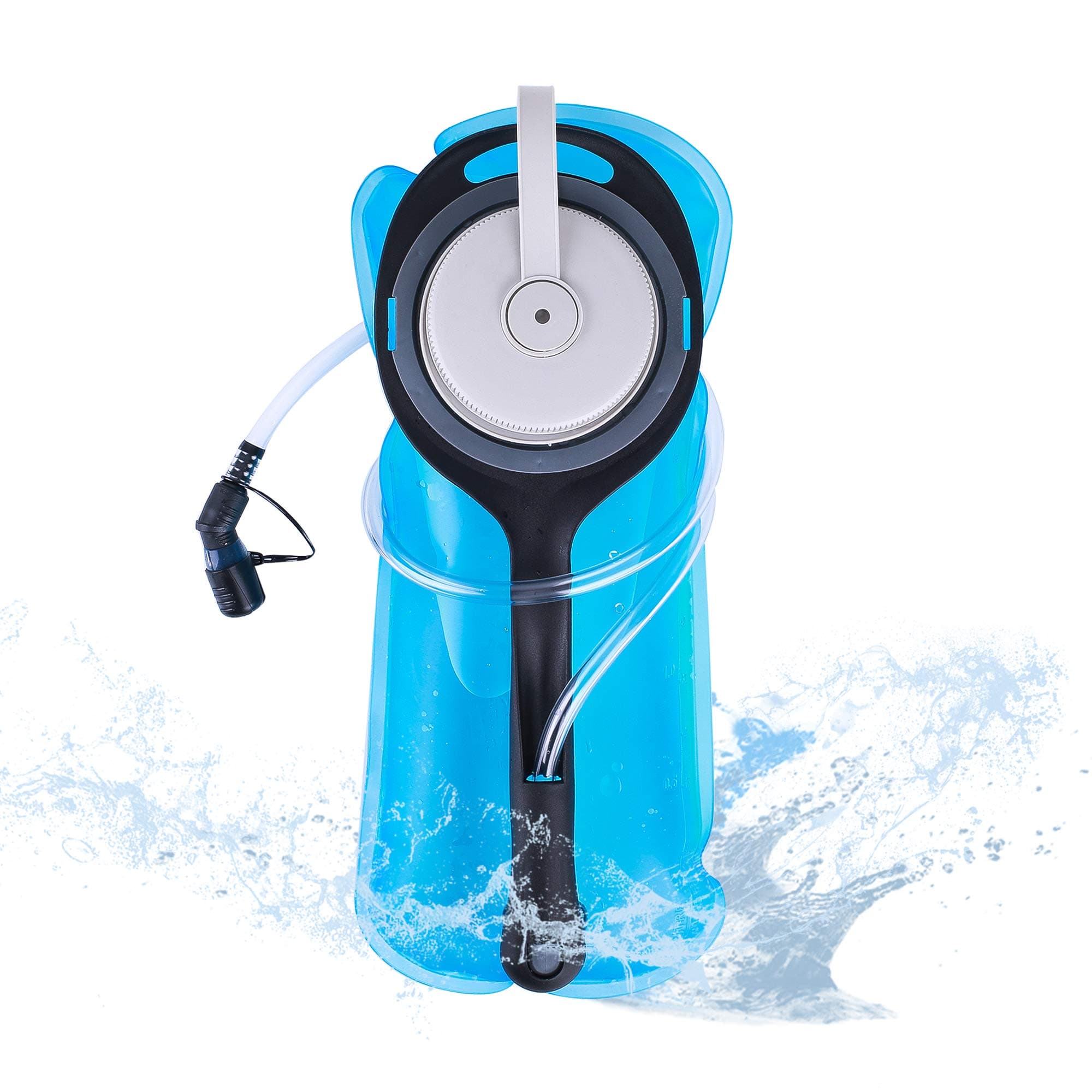 FLOVA Hydration Bladder 2 Liter Leak Proof Water Reservoir, Military Water Storage Bladder Bag, BPA Free Hydration Pack Replacement, for Hiking Biking Climbing Cycling Running, Large Opening