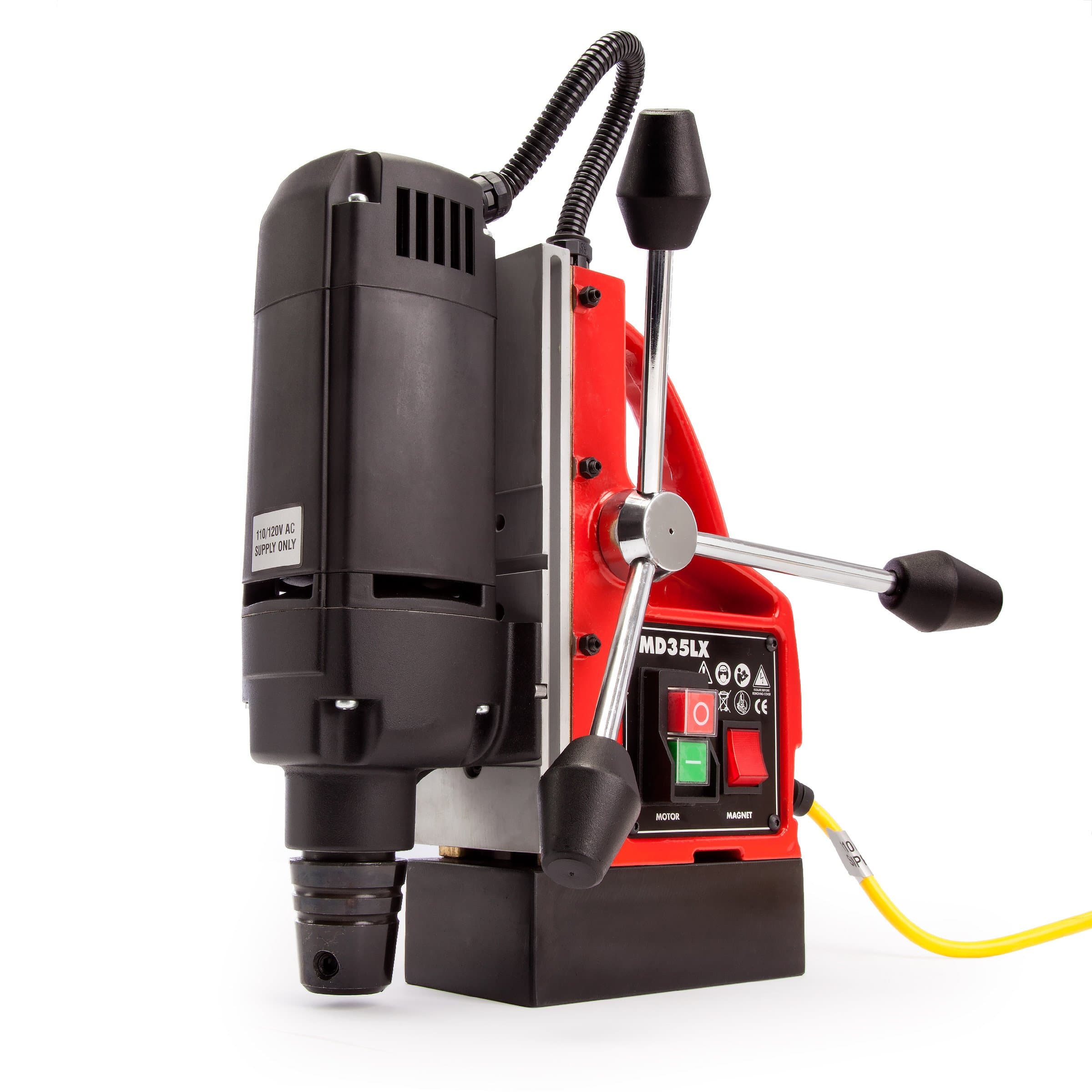 Alfra MD35LX-110V Magnetic Drilling Machine, 240 V, Black