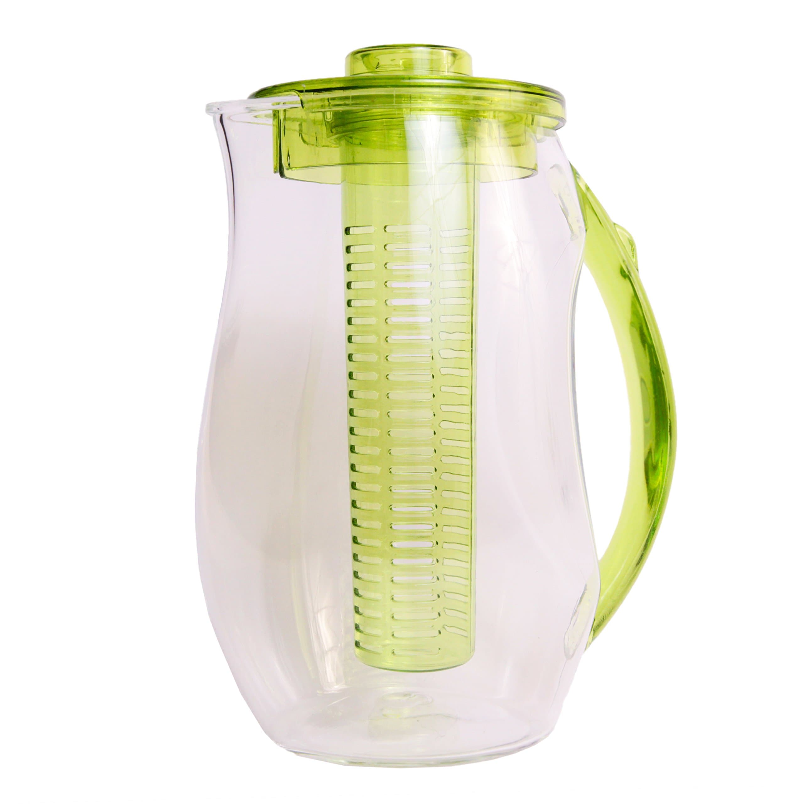 Water Pitcher with Lid : BPA-Free Fruit Infusion Pitcher / Water Jug by Ergo Kitchen Accessories - 84 Oz.