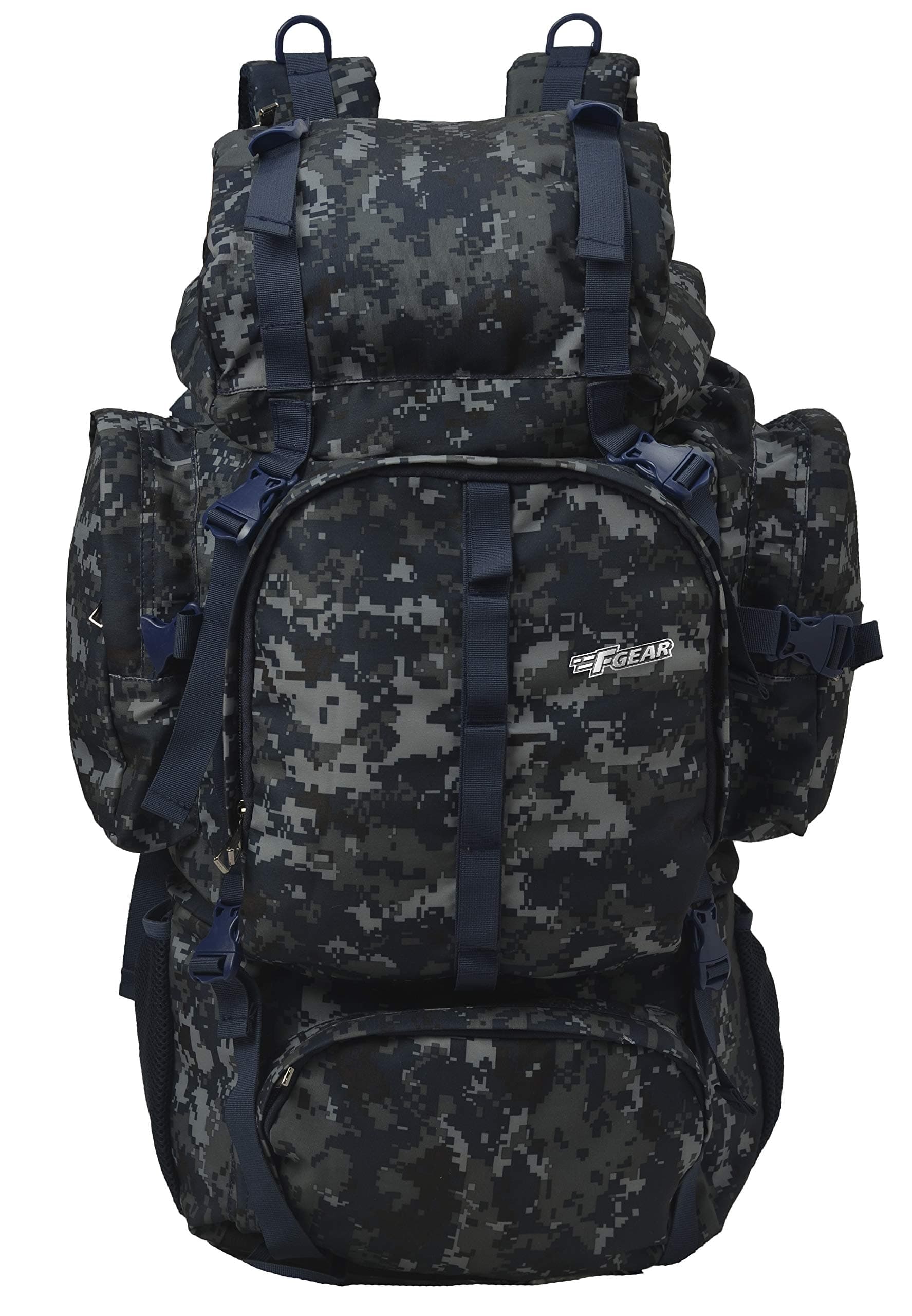 F Gear Military Neutron Polyester 50 Ltrs Marpat Navy Digital Camo Rucksack (2796)