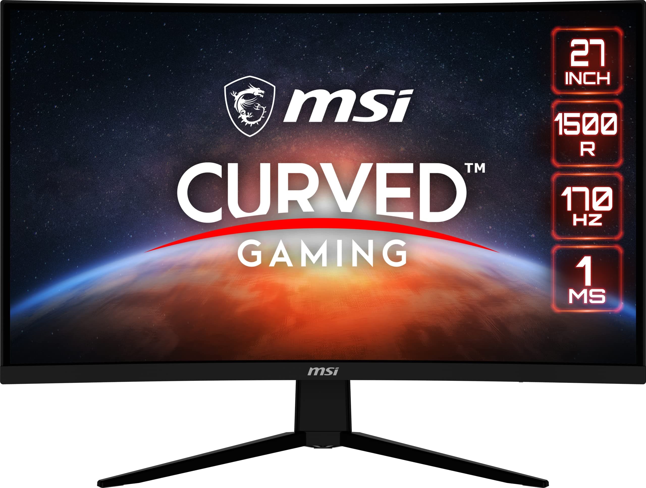 G273CQ, 27" Gaming Monitor, 2560 x 1440 (QHD), VA, 170Hz, FreeSync Premium, HDR Ready, HDMI, Displayport, Tilt, Black