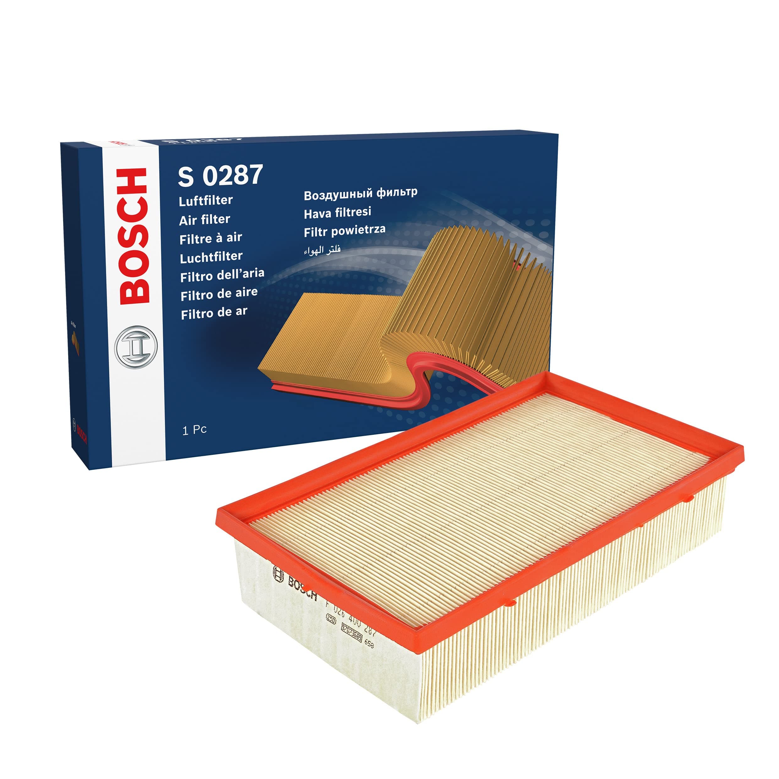 S0287 Car Air Filter - Separates Particles from the Air Intake - Moisture-resistant plus High Tensile Strength